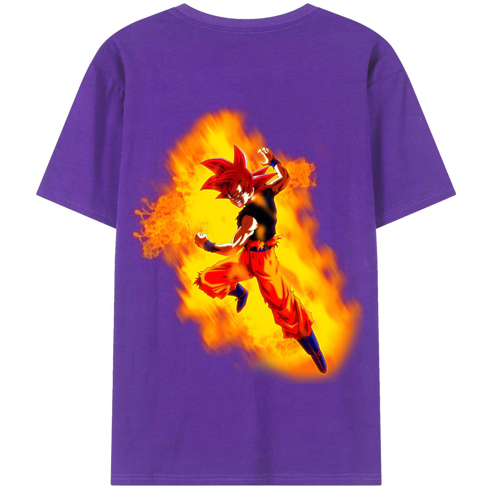 （画像用） ドラゴンボール 孫悟空（そん ごくう）Son Goku カカロット DRAGON BALL Kakarotto 綿100％半袖Tシャツ（背面プリント）