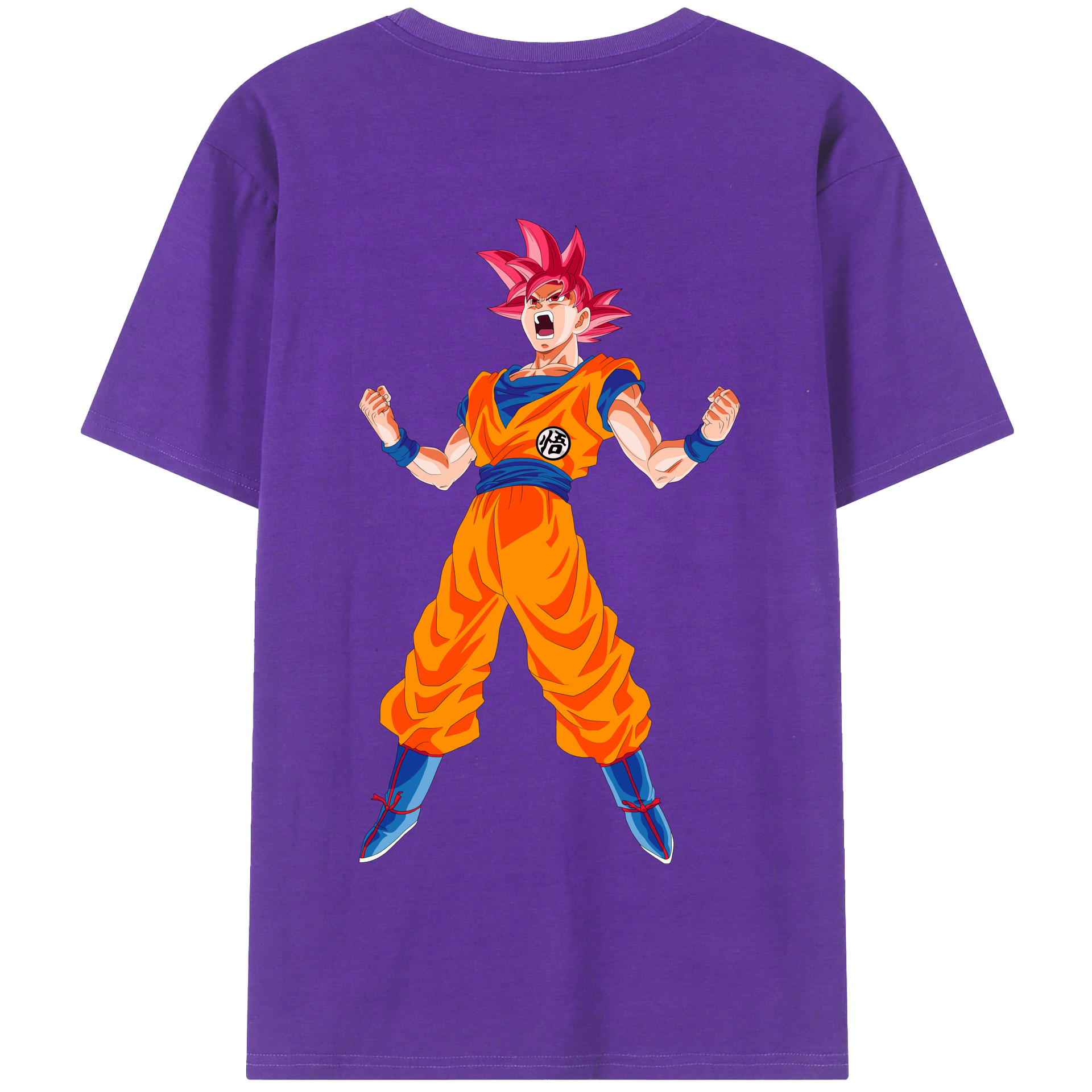 （画像用） ドラゴンボール 孫悟空（そん ごくう）Son Goku カカロット DRAGON BALL Kakarotto 綿100％半袖Tシャツ（背面プリント）