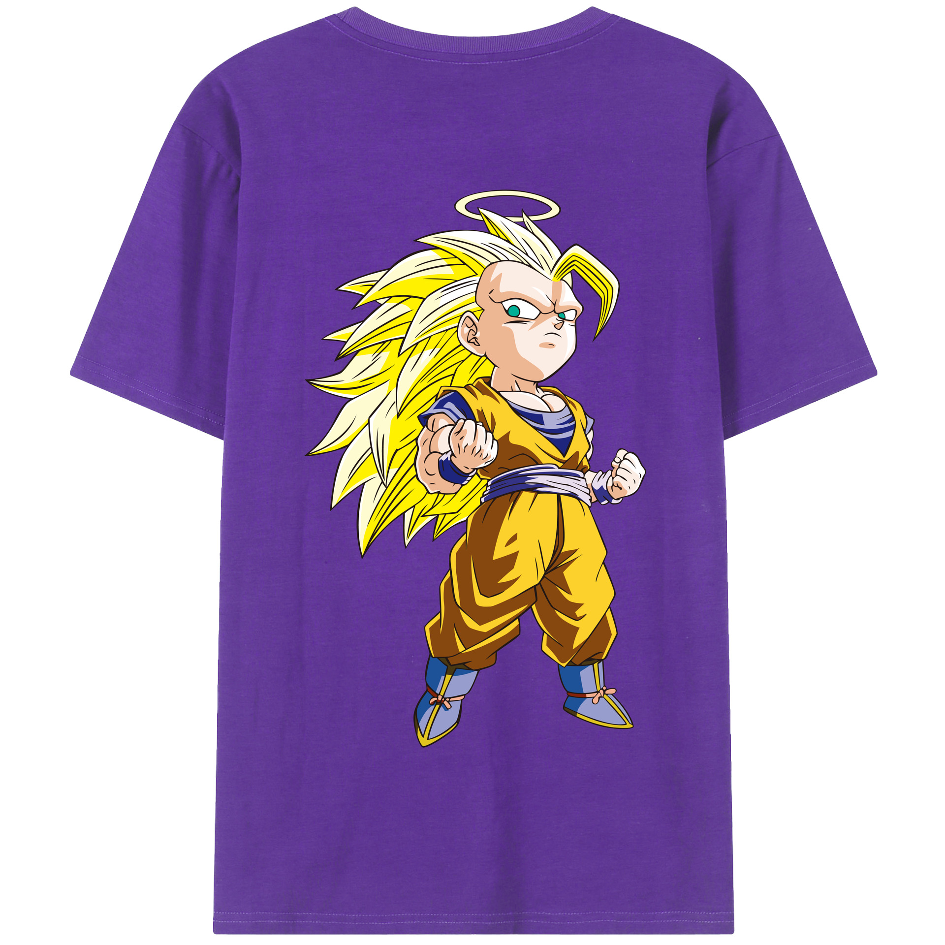 （画像用） ドラゴンボール 孫悟空（そん ごくう）Son Goku カカロット DRAGON BALL Kakarotto 綿100％半袖Tシャツ（背面プリント）
