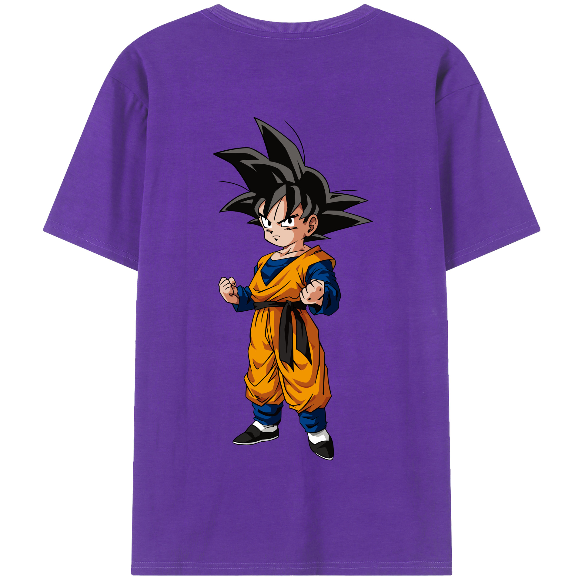 （画像用） ドラゴンボール 孫悟空（そん ごくう）Son Goku カカロット DRAGON BALL Kakarotto 綿100％半袖Tシャツ（背面プリント）