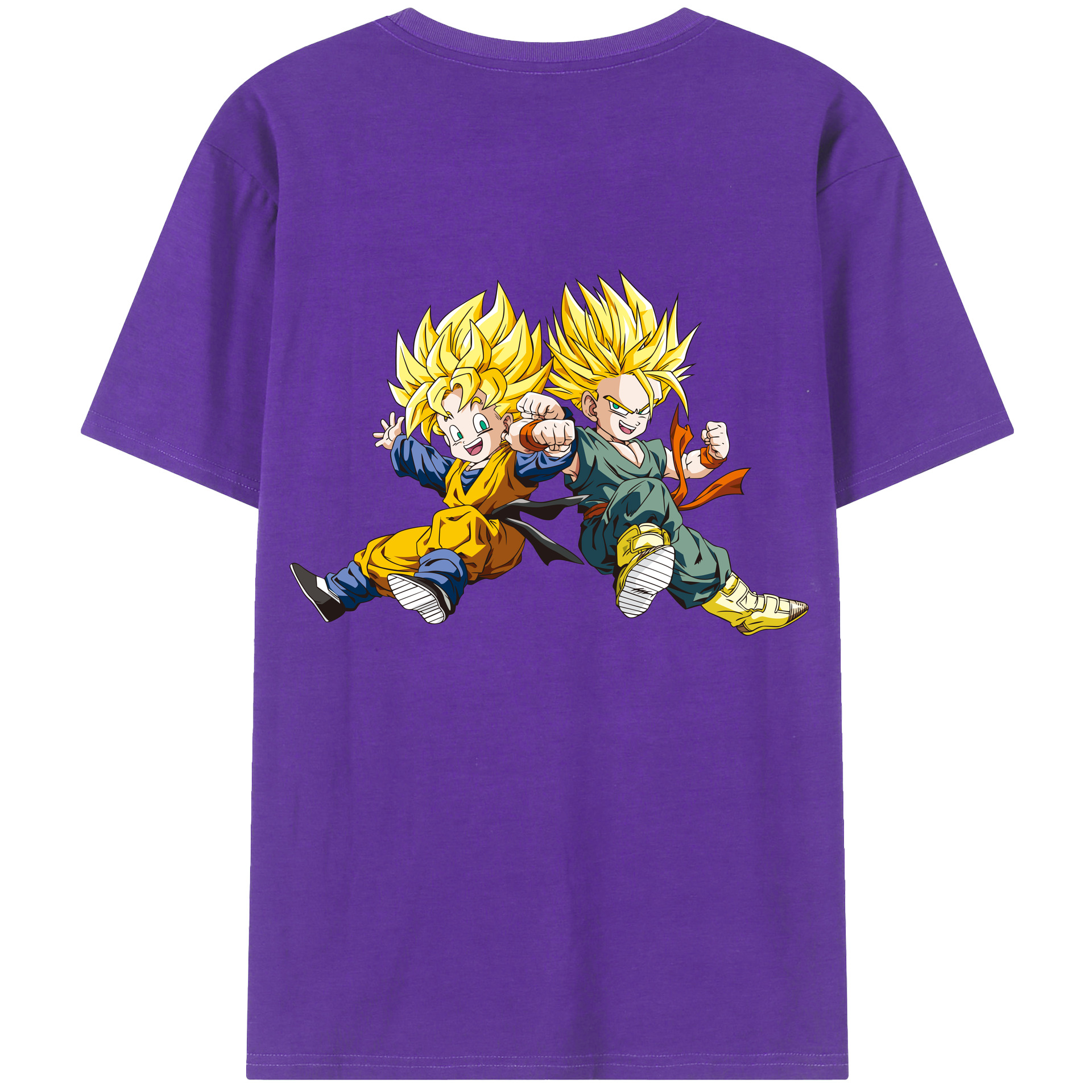 （画像用） ドラゴンボール 孫悟空（そん ごくう）Son Goku カカロット DRAGON BALL Kakarotto 綿100％半袖Tシャツ（背面プリント）