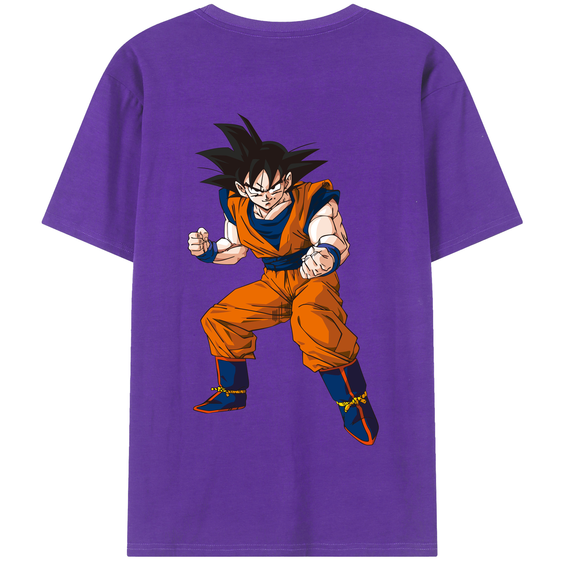 （画像用） ドラゴンボール 孫悟空（そん ごくう）Son Goku カカロット DRAGON BALL Kakarotto 綿100％半袖Tシャツ（背面プリント）