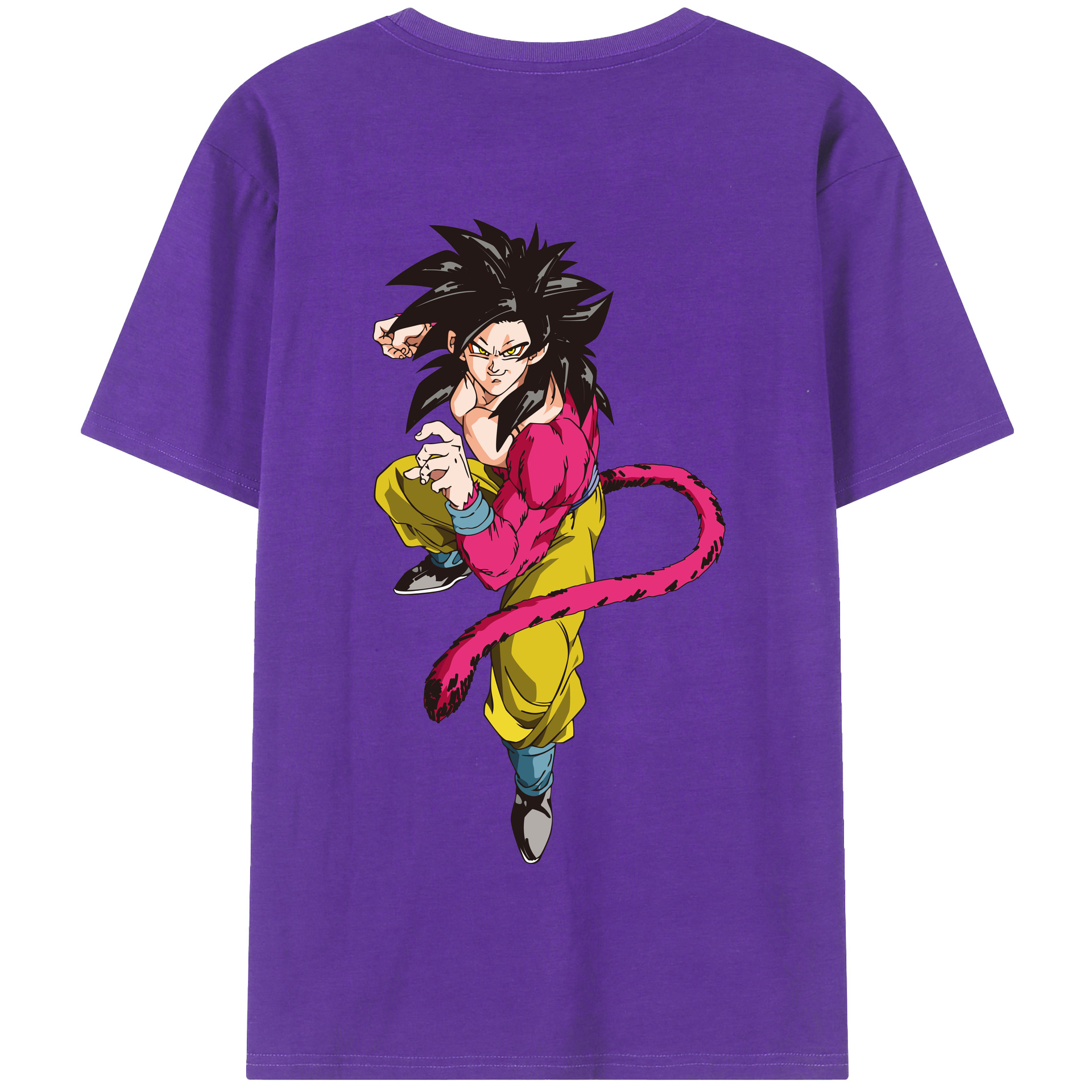（画像用） ドラゴンボール 孫悟空（そん ごくう）Son Goku カカロット DRAGON BALL Kakarotto 綿100％半袖Tシャツ（背面プリント）
