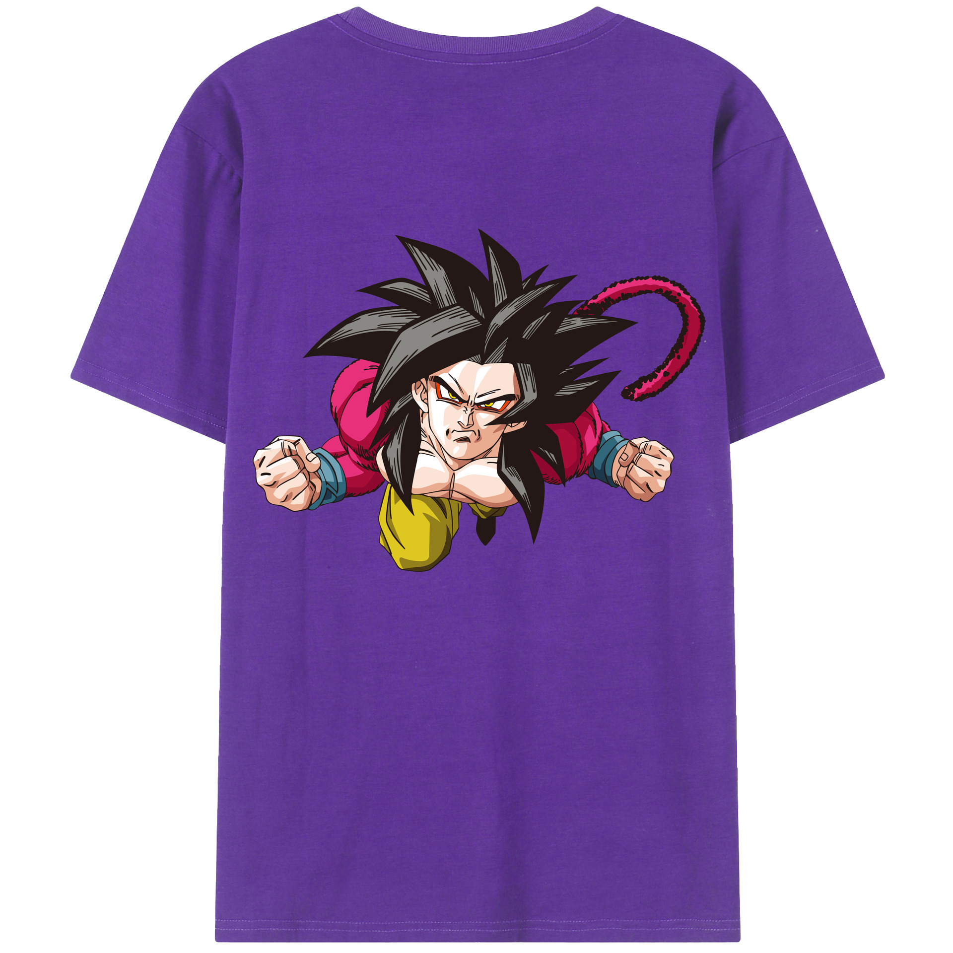 （画像用） ドラゴンボール 孫悟空（そん ごくう）Son Goku カカロット DRAGON BALL Kakarotto 綿100％半袖Tシャツ（背面プリント）