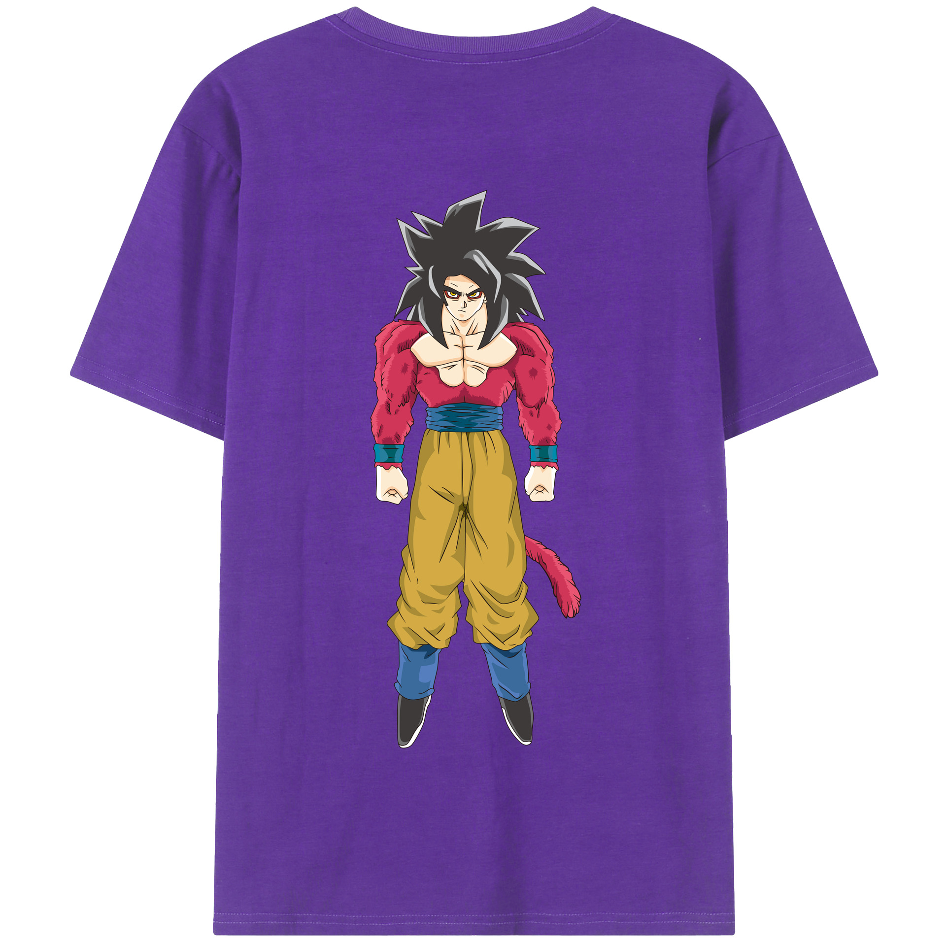 （画像用） ドラゴンボール 孫悟空（そん ごくう）Son Goku カカロット DRAGON BALL Kakarotto 綿100％半袖Tシャツ（背面プリント）