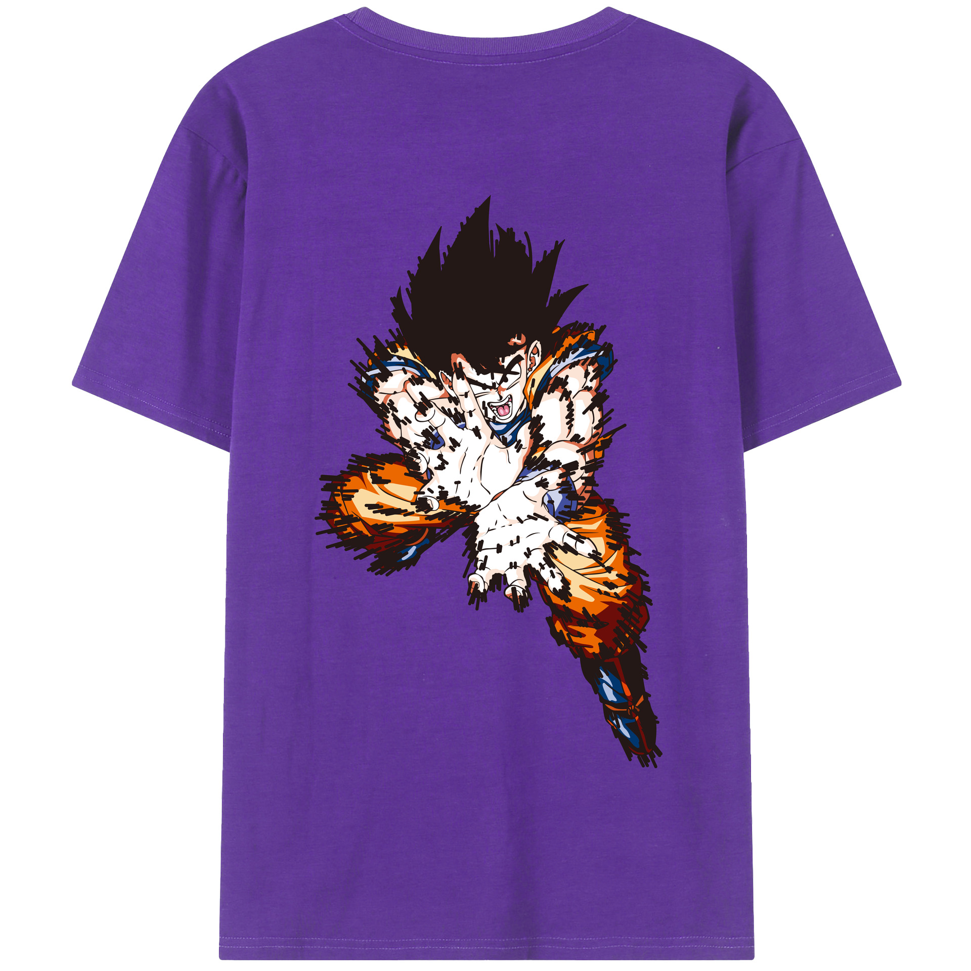 （画像用） ドラゴンボール 孫悟空（そん ごくう）Son Goku カカロット DRAGON BALL Kakarotto 綿100％半袖Tシャツ（背面プリント）