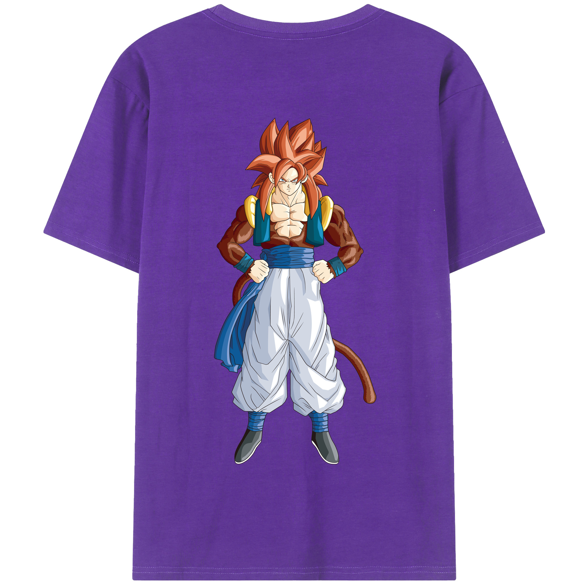 （画像用） ドラゴンボール 孫悟空（そん ごくう）Son Goku カカロット DRAGON BALL Kakarotto 綿100％半袖Tシャツ（背面プリント）