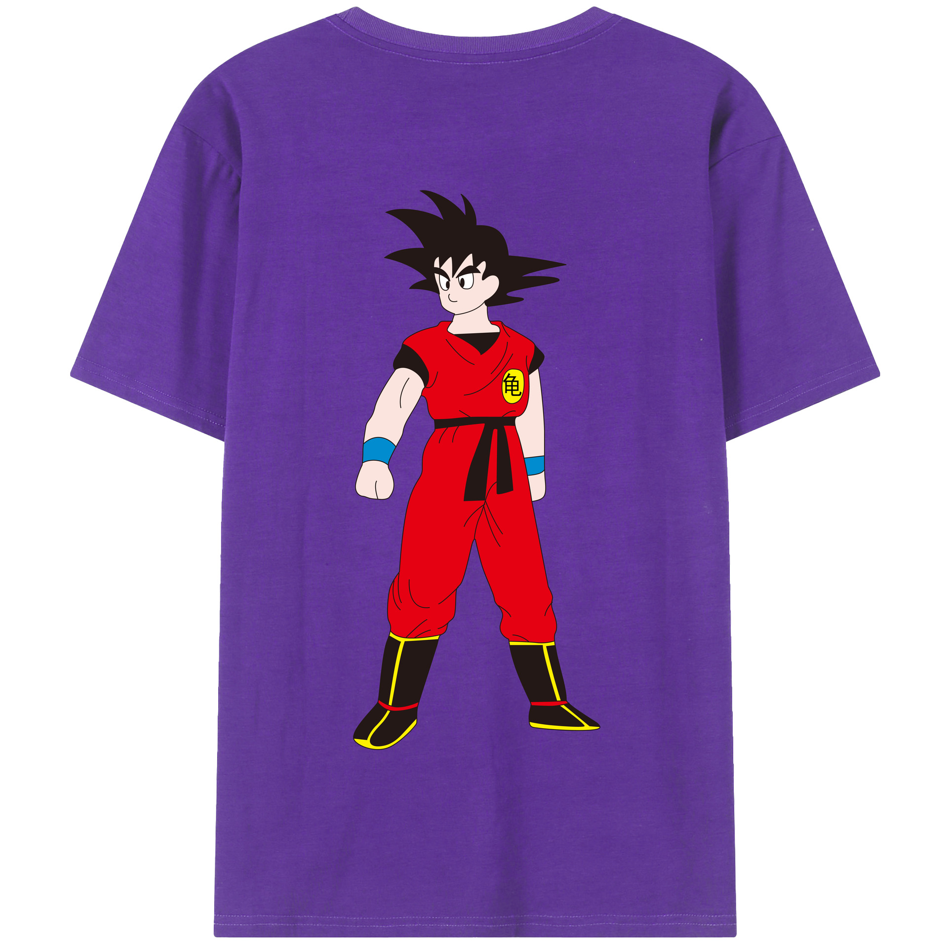 （画像用） ドラゴンボール 孫悟空（そん ごくう）Son Goku カカロット DRAGON BALL Kakarotto 綿100％半袖Tシャツ（背面プリント）