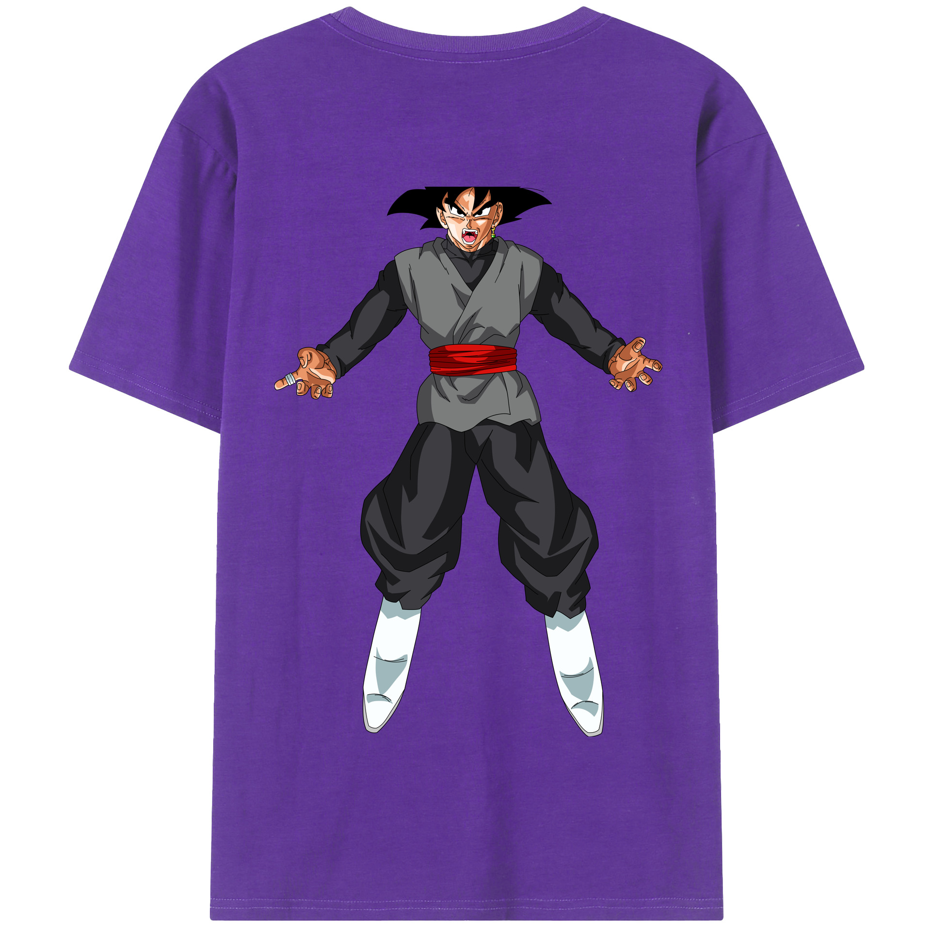 （画像用） ドラゴンボール ベジータ四世（Bejīta Yonsei）DRAGON BALL Vegeta IV 綿100％半袖Tシャツ（背面プリント）