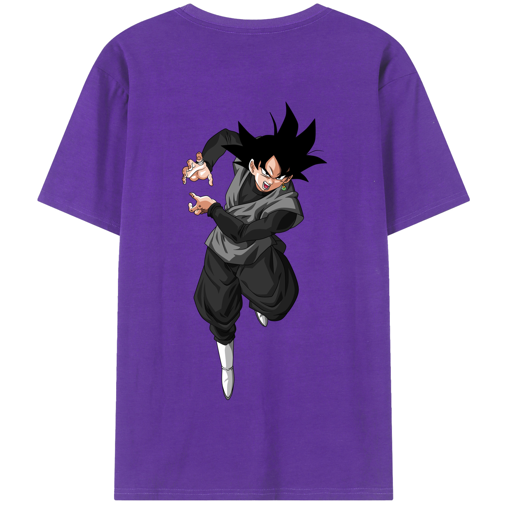 （画像用） ドラゴンボール ベジータ四世（Bejīta Yonsei）DRAGON BALL Vegeta IV 綿100％半袖Tシャツ（背面プリント）