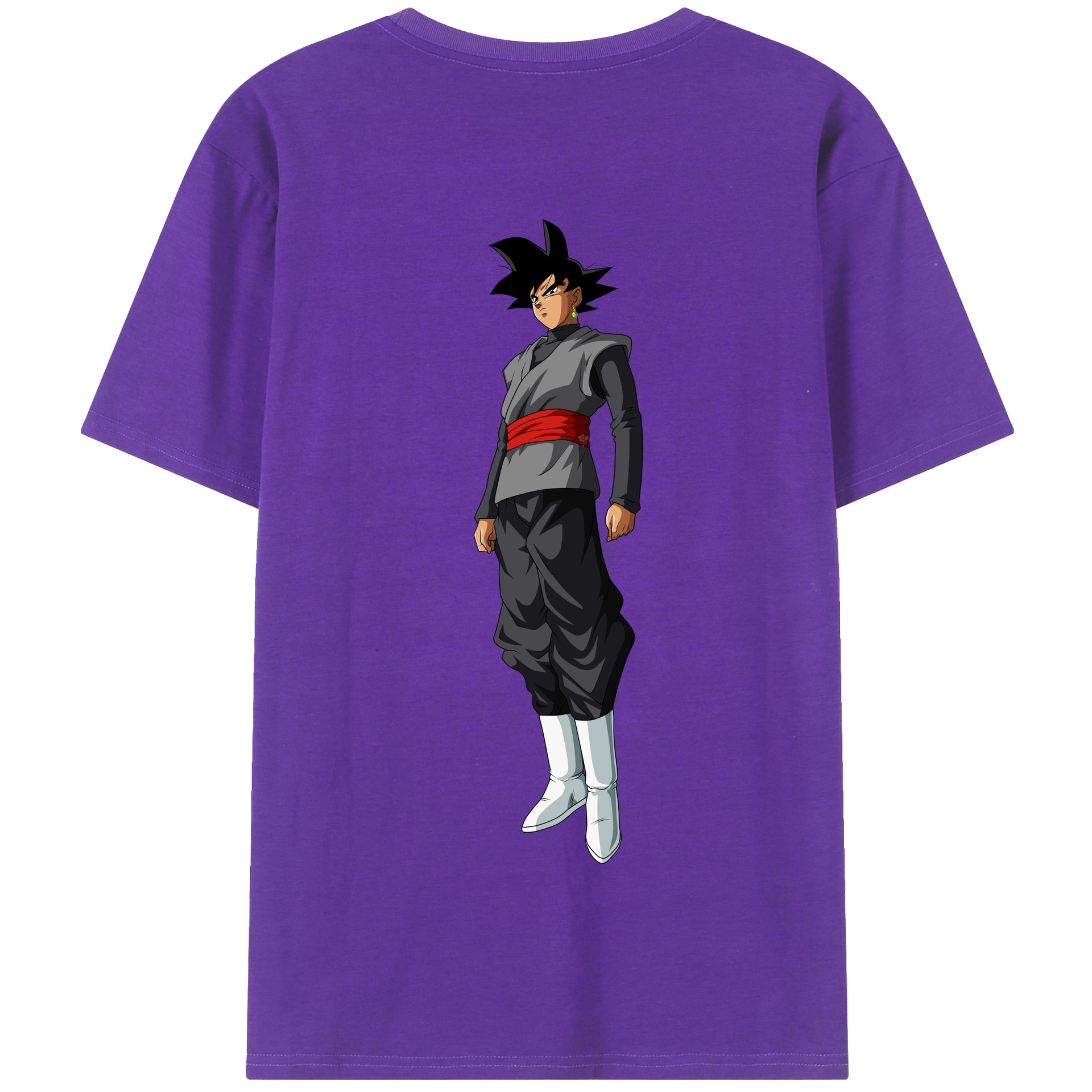 （画像用） ドラゴンボール ベジータ四世（Bejīta Yonsei）DRAGON BALL Vegeta IV 綿100％半袖Tシャツ（背面プリント）