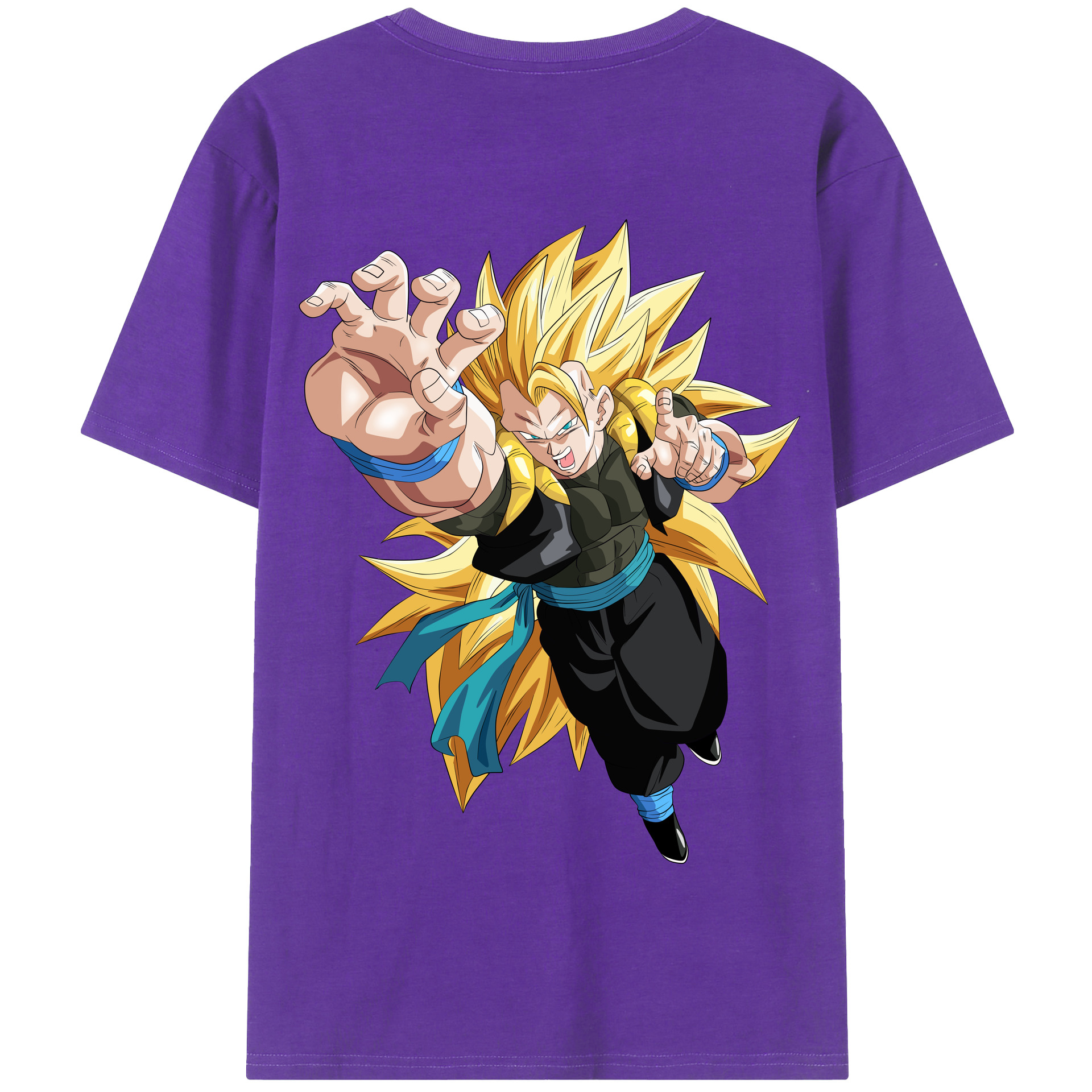 （画像用） ドラゴンボール ベジータ四世（Bejīta Yonsei）DRAGON BALL Vegeta IV 綿100％半袖Tシャツ（背面プリント）