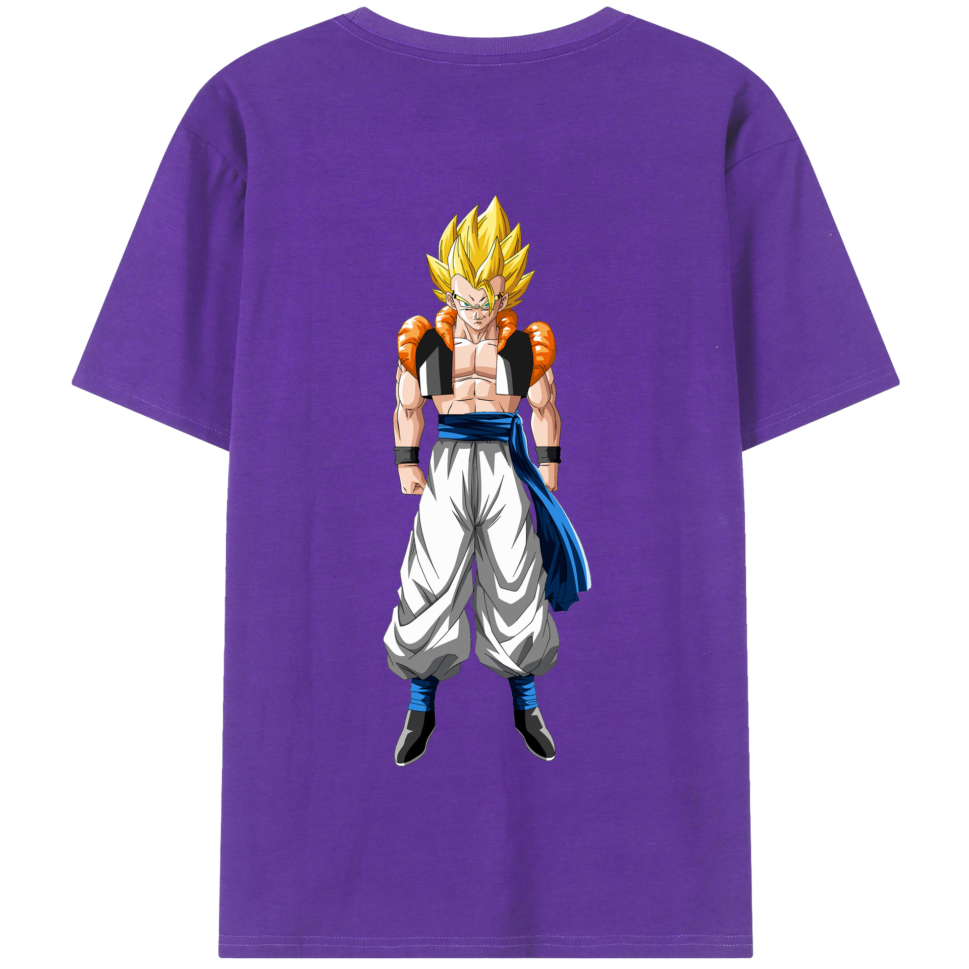 （画像用） ドラゴンボール ベジータ四世（Bejīta Yonsei）DRAGON BALL Vegeta IV 綿100％半袖Tシャツ（背面プリント）