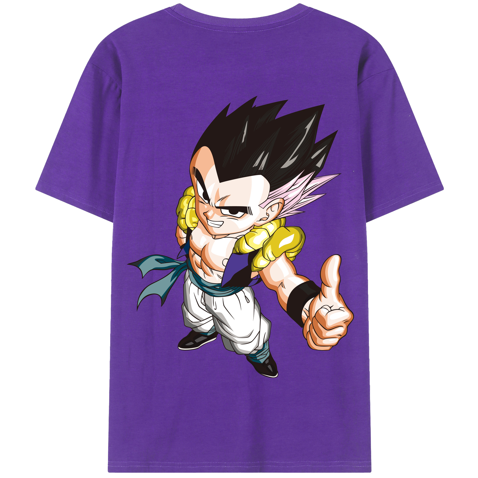 （画像用） ドラゴンボール ベジータ四世（Bejīta Yonsei）DRAGON BALL Vegeta IV 綿100％半袖Tシャツ（背面プリント）