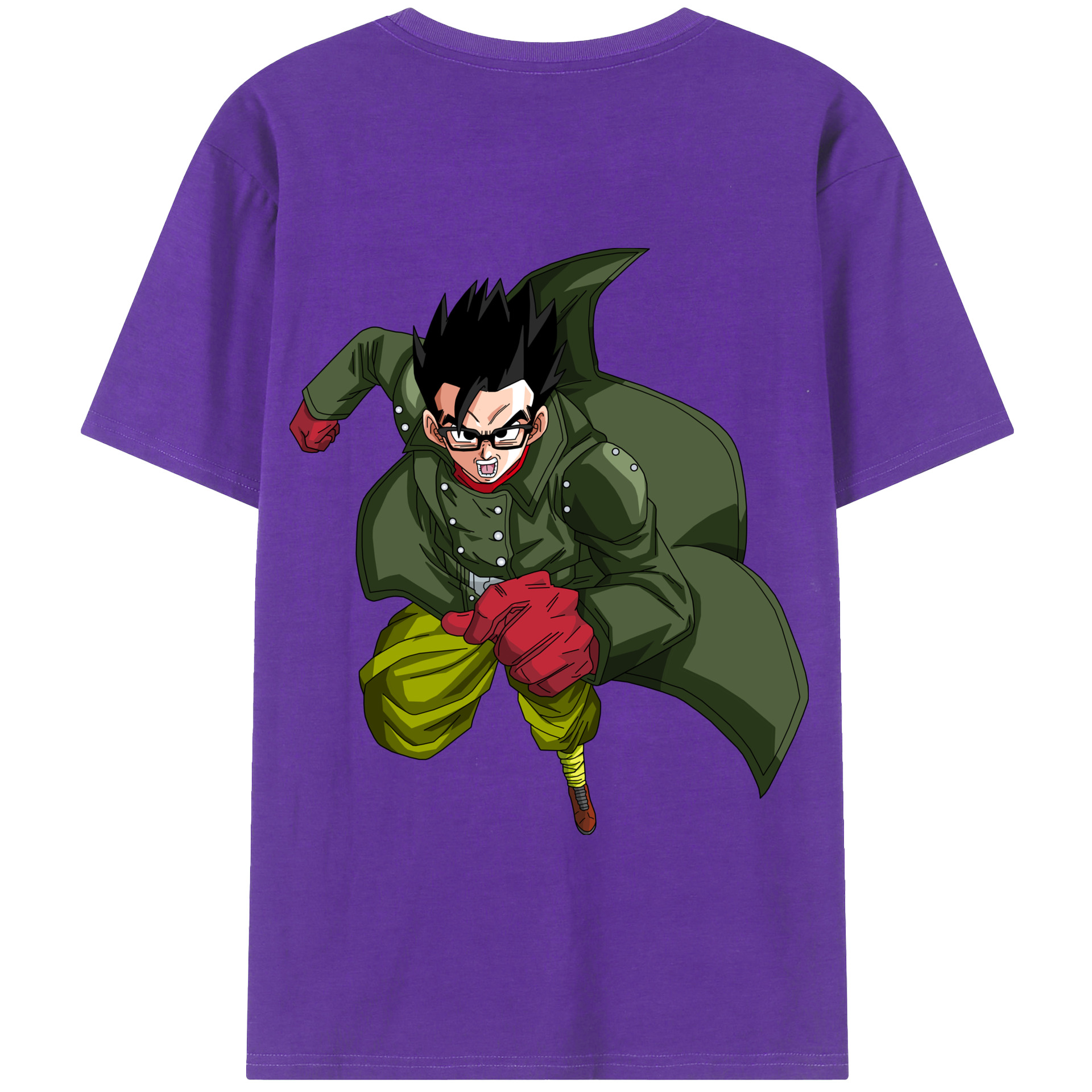 （画像用） ドラゴンボール 孫 悟飯（そんごはん）DRAGON BALL Son Gohan 綿100％半袖Tシャツ（背面プリント）