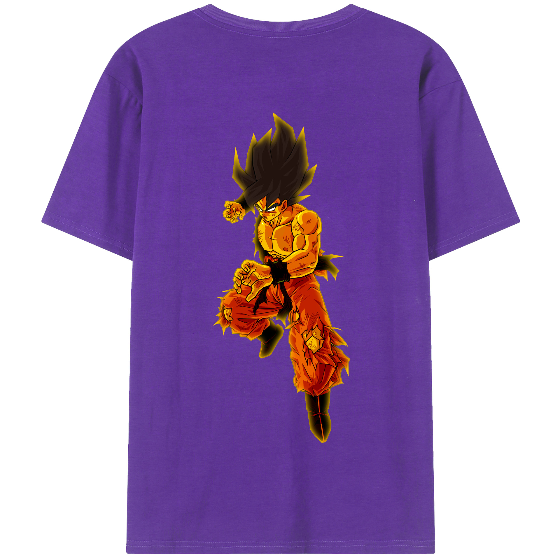 （画像用） ドラゴンボール 孫 悟飯（そんごはん）DRAGON BALL Son Gohan 綿100％半袖Tシャツ（背面プリント）