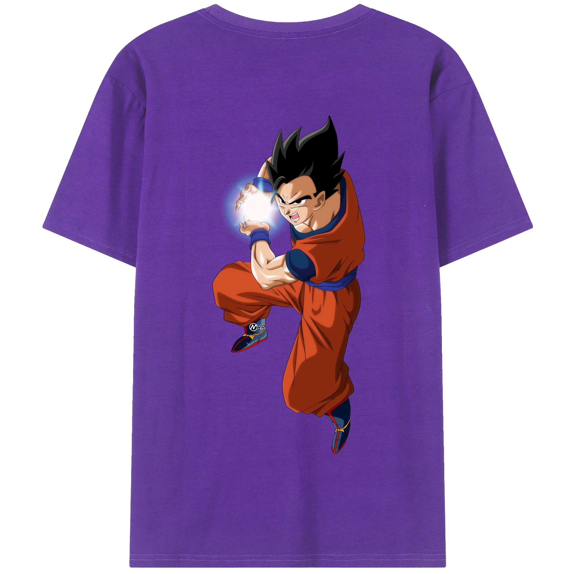 （画像用） ドラゴンボール 孫 悟飯（そんごはん）DRAGON BALL Son Gohan 綿100％半袖Tシャツ（背面プリント）