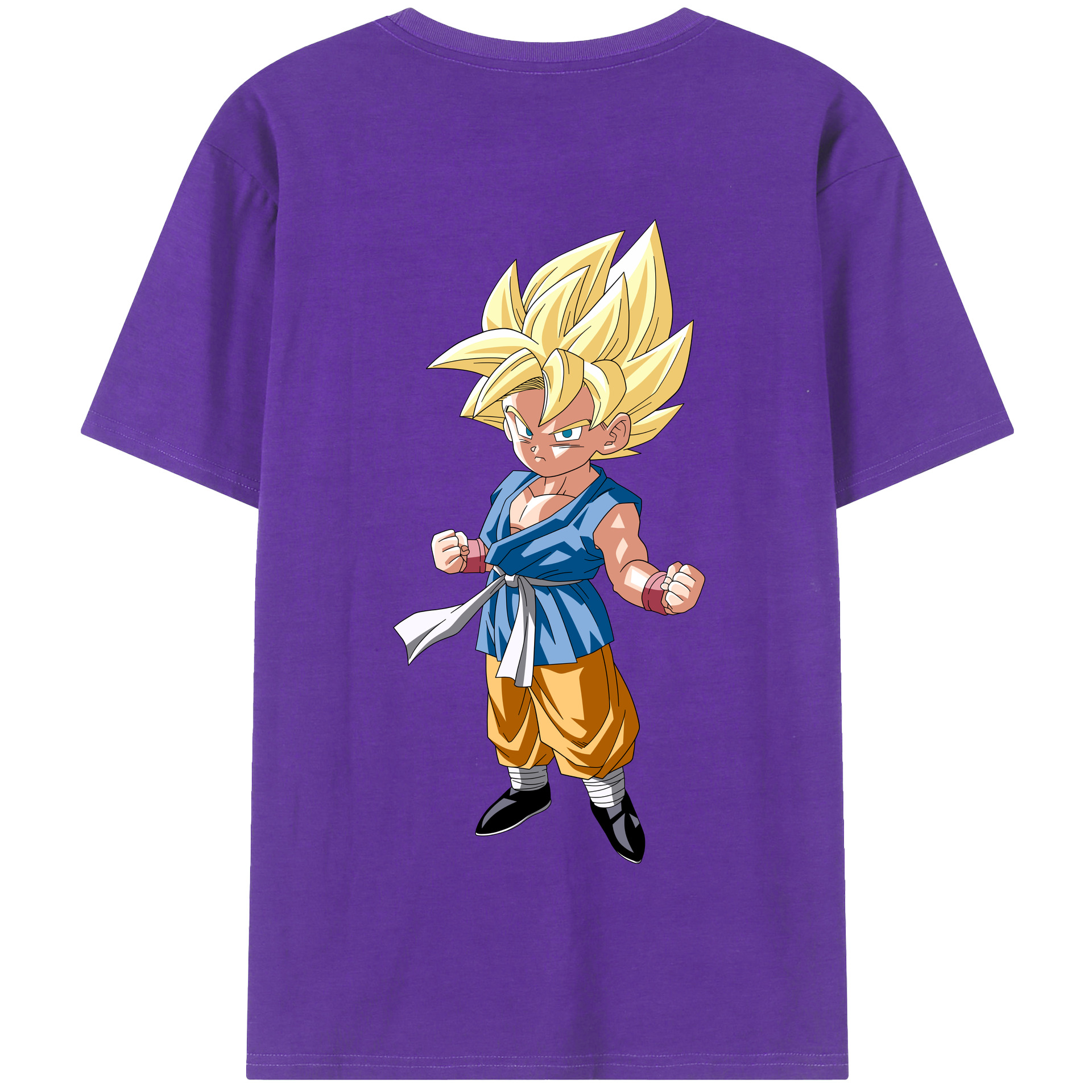 （画像用） ドラゴンボール 孫 悟飯（そんごはん）DRAGON BALL Son Gohan 綿100％半袖Tシャツ（背面プリント）