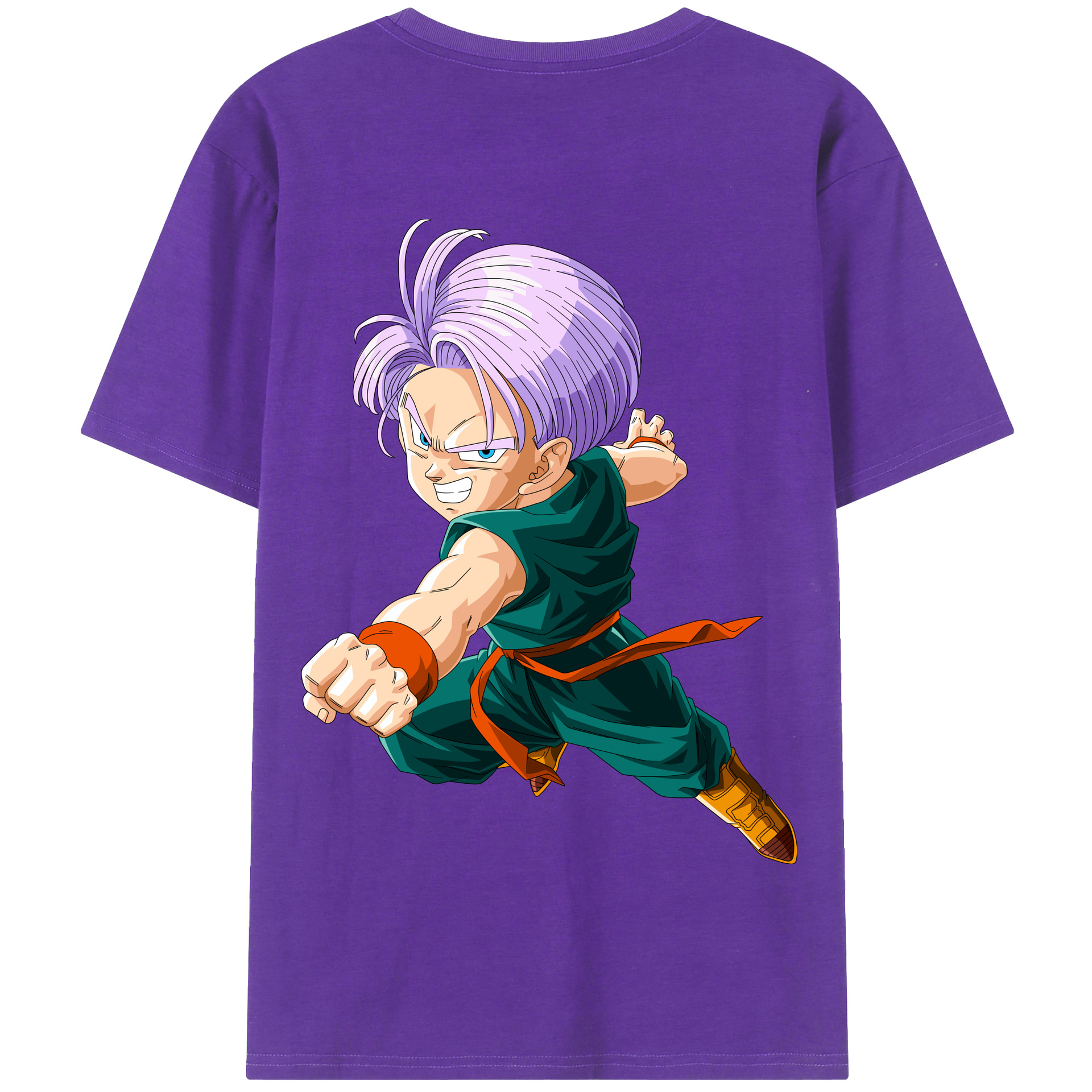 （画像用） ドラゴンボール トランクス（Torankusu）DRAGON BALL Trunks 綿100％半袖Tシャツ（背面プリント）