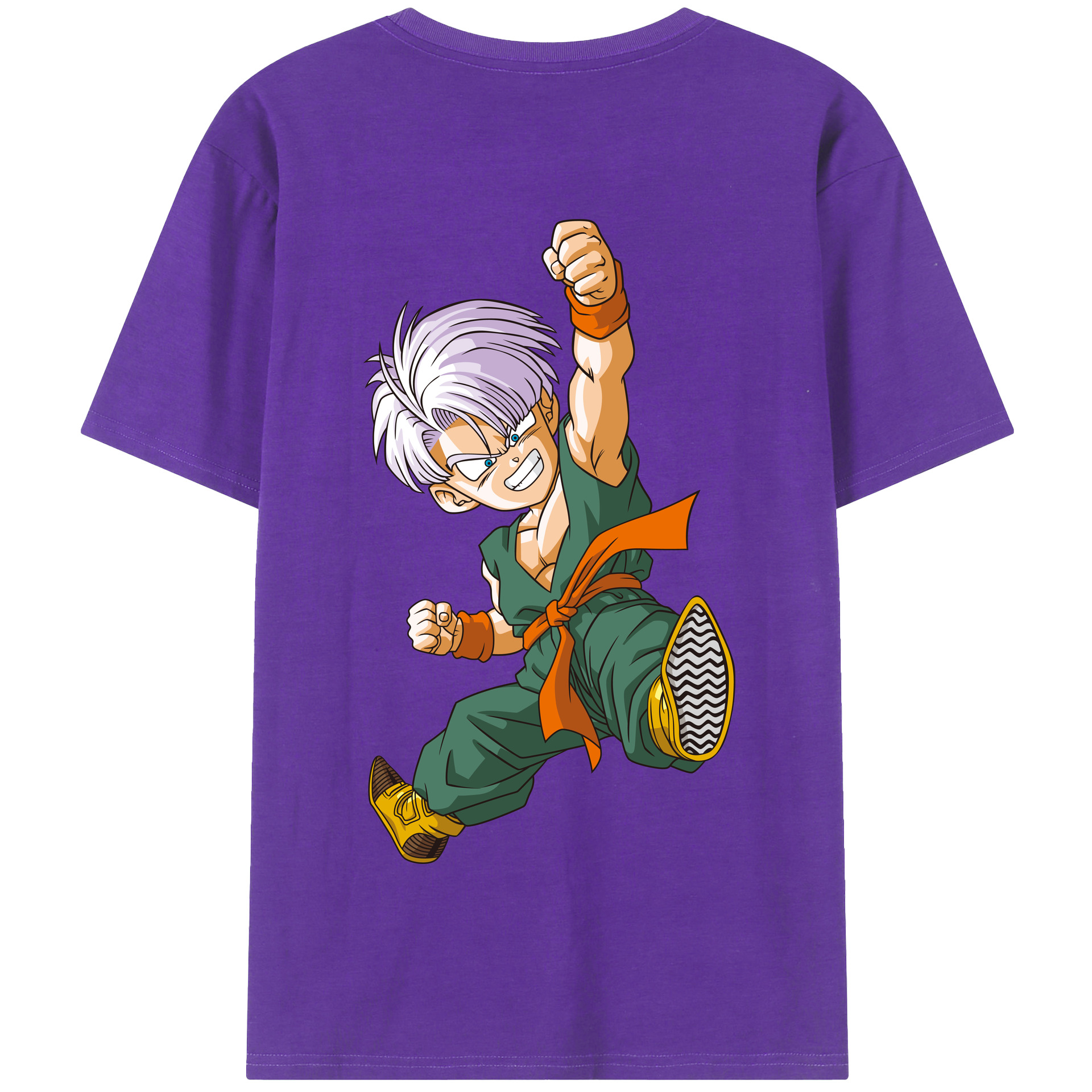 （画像用） ドラゴンボール トランクス（Torankusu）DRAGON BALL Trunks 綿100％半袖Tシャツ（背面プリント）