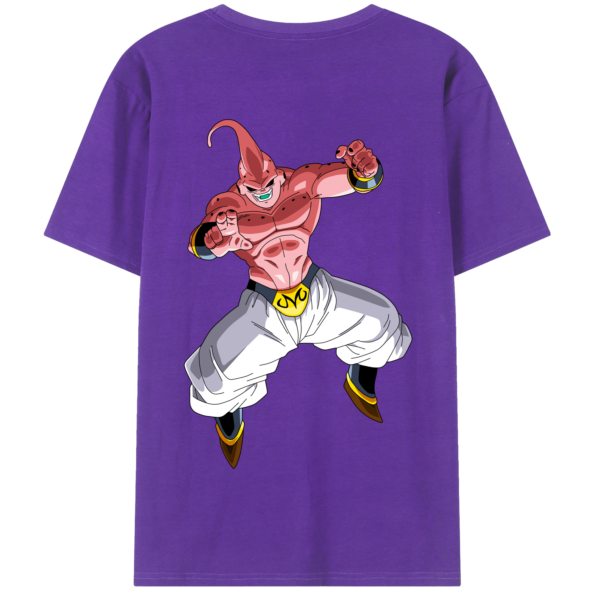（画像用） ドラゴンボール 魔人ブウ DRAGON BALL Majin Buu 綿100％半袖Tシャツ（背面プリント）