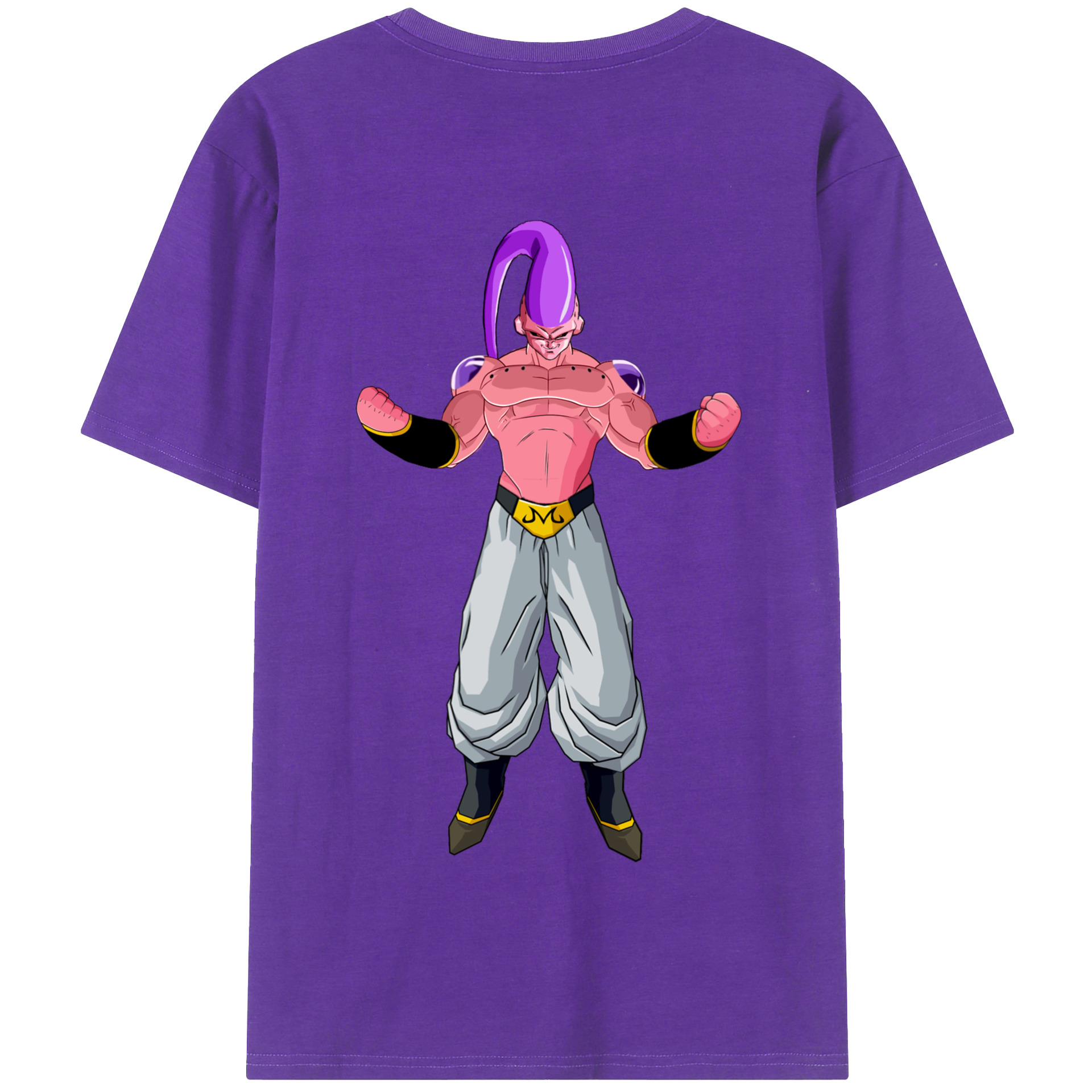 （画像用） ドラゴンボール 魔人ブウ DRAGON BALL Majin Buu 綿100％半袖Tシャツ（背面プリント）