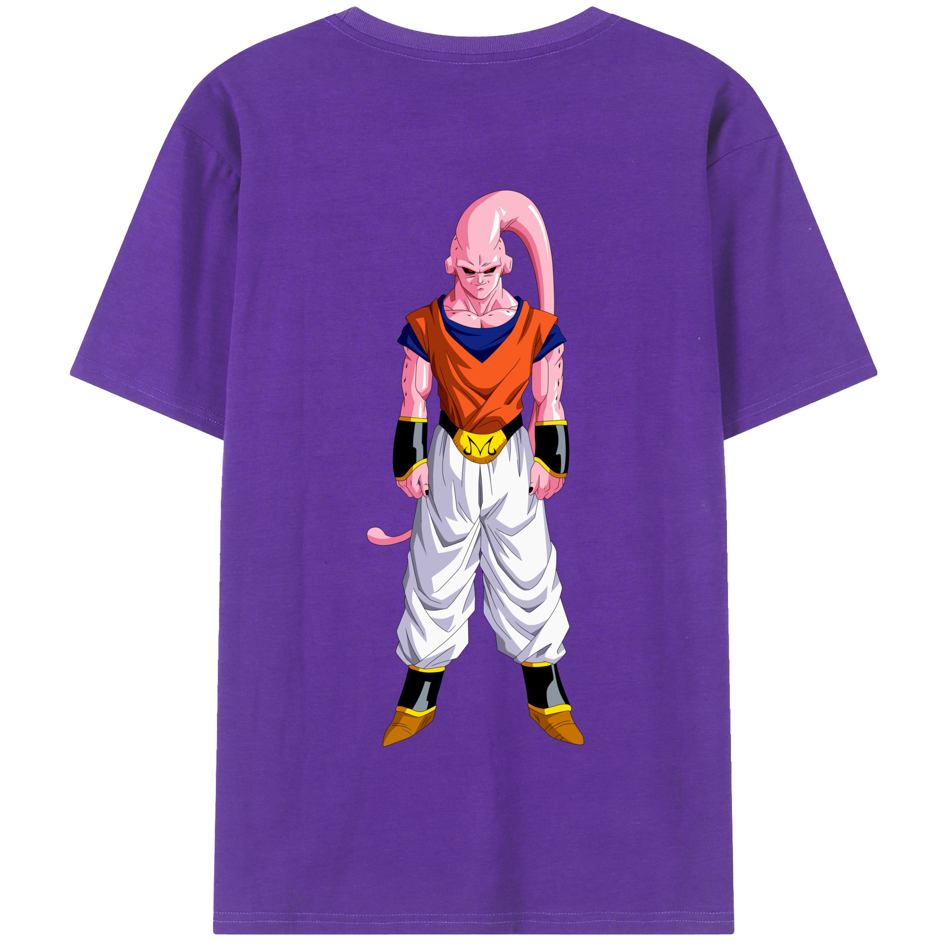 （画像用） ドラゴンボール 魔人ブウ DRAGON BALL Majin Buu 綿100％半袖Tシャツ（背面プリント）