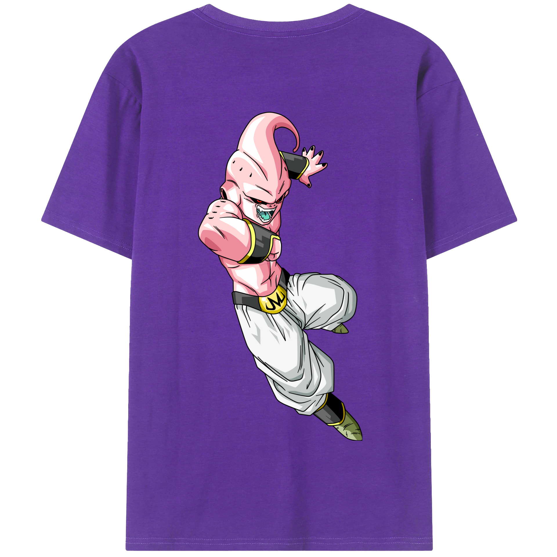 （画像用） ドラゴンボール 魔人ブウ DRAGON BALL Majin Buu 綿100％半袖Tシャツ（背面プリント）