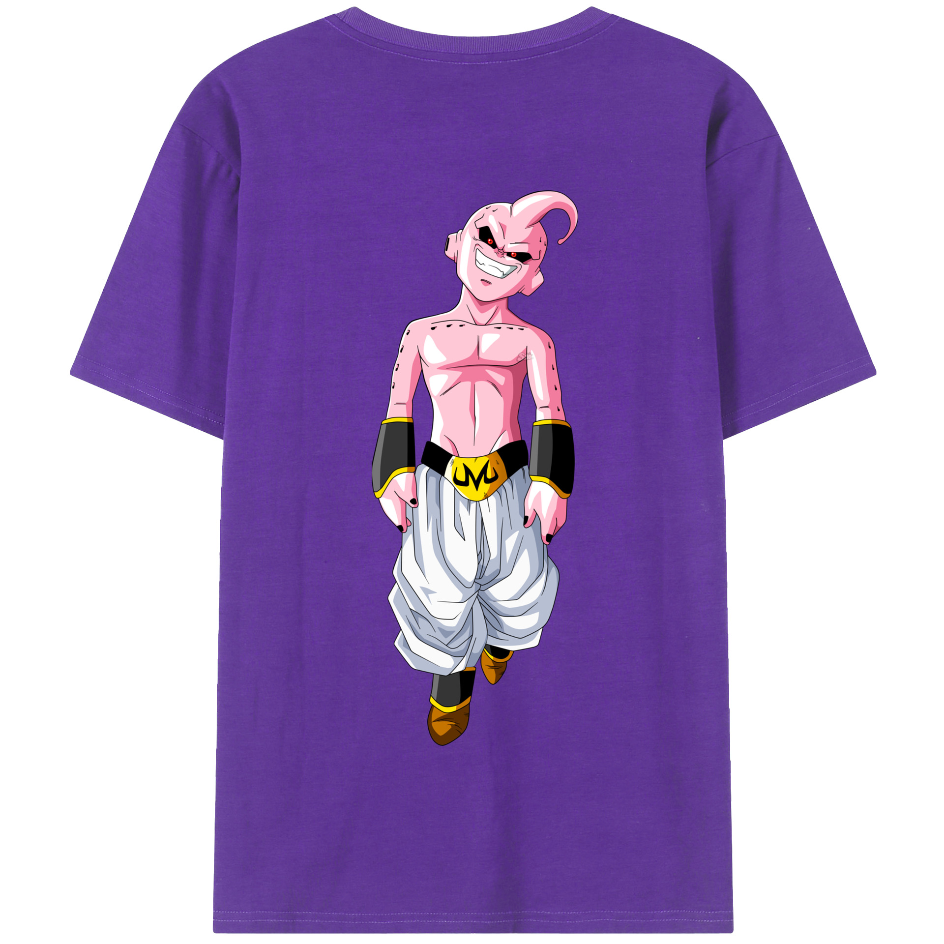 （画像用） ドラゴンボール 魔人ブウ DRAGON BALL Majin Buu 綿100％半袖Tシャツ（背面プリント）