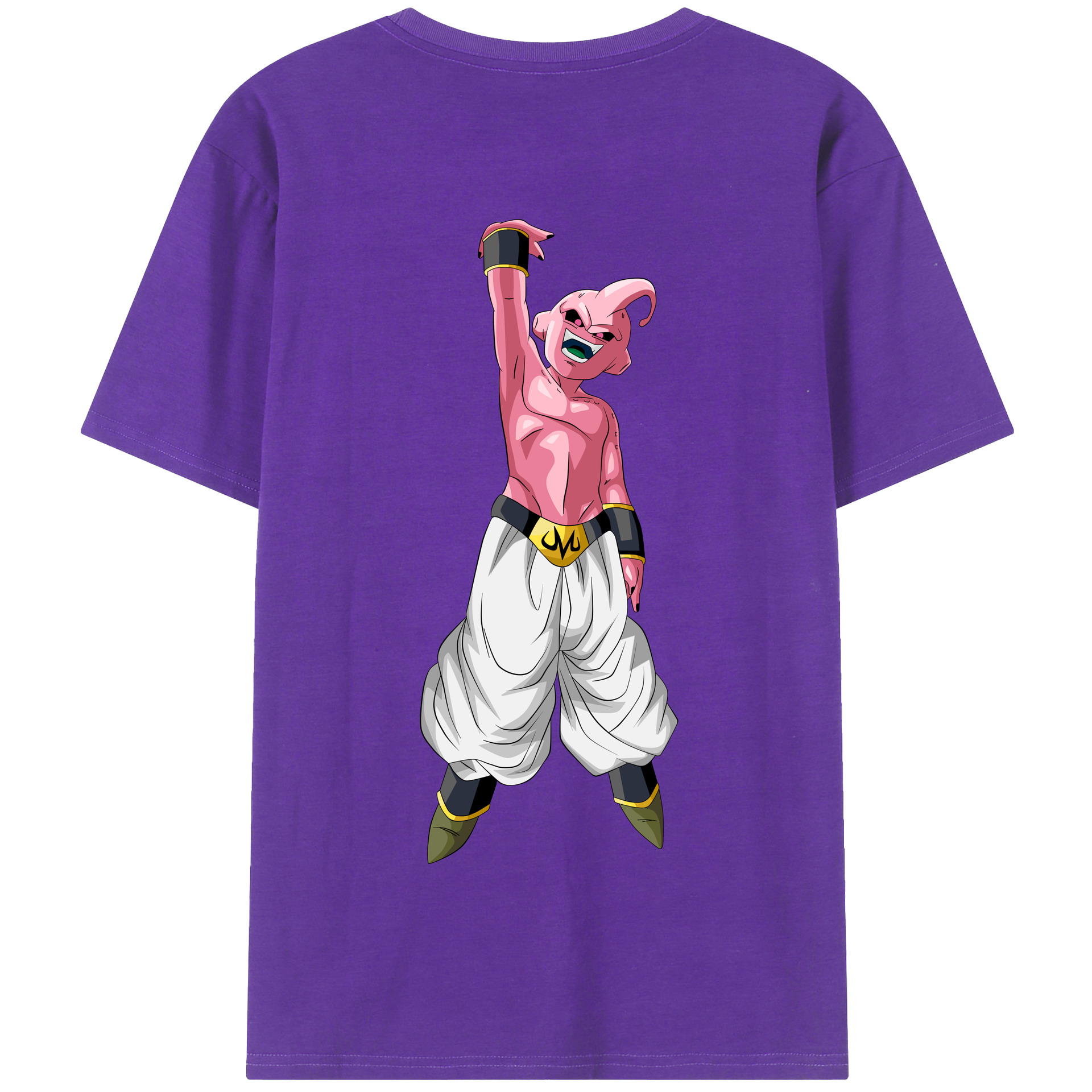 （画像用） ドラゴンボール 魔人ブウ DRAGON BALL Majin Buu 綿100％半袖Tシャツ（背面プリント）