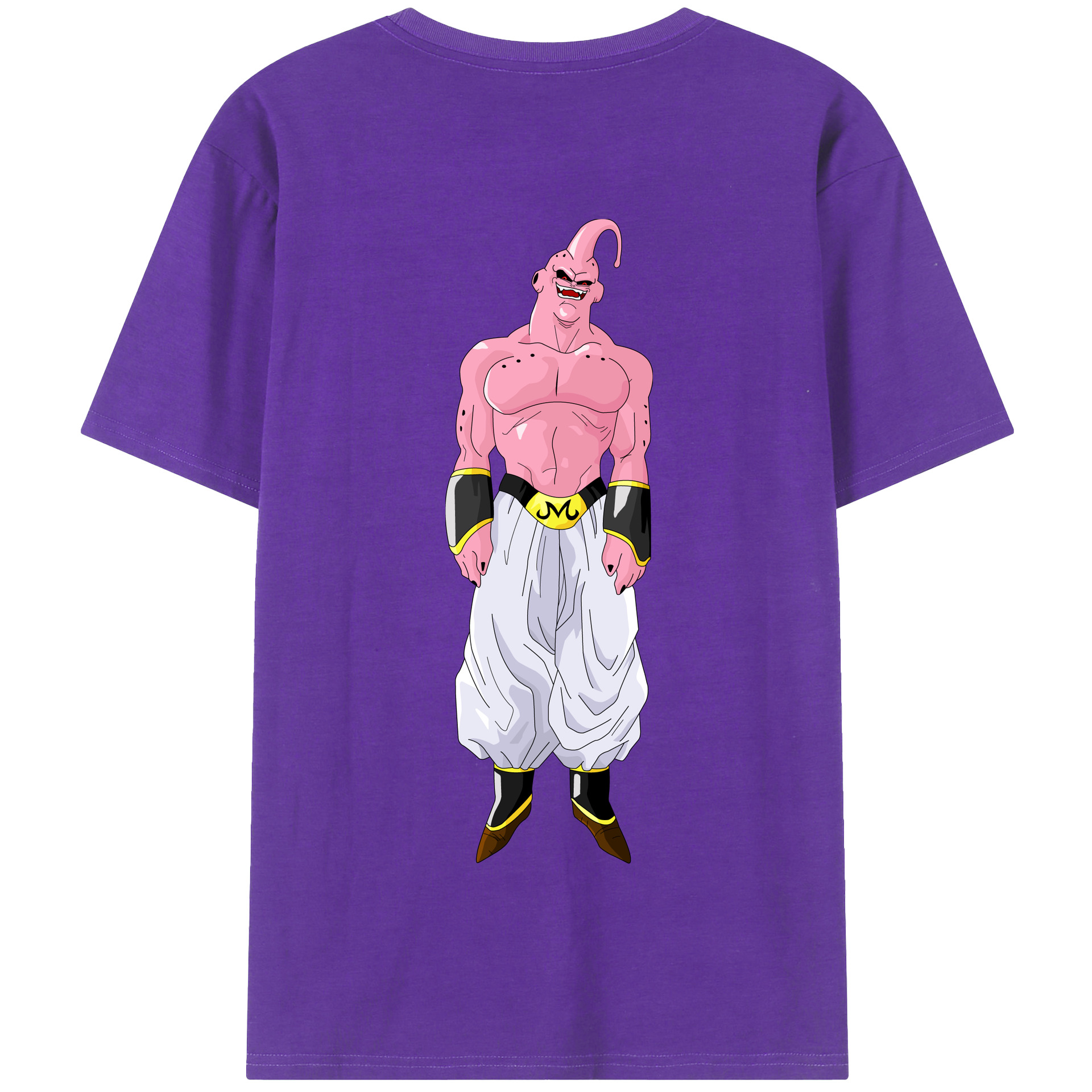 （画像用） ドラゴンボール 魔人ブウ DRAGON BALL Majin Buu 綿100％半袖Tシャツ（背面プリント）