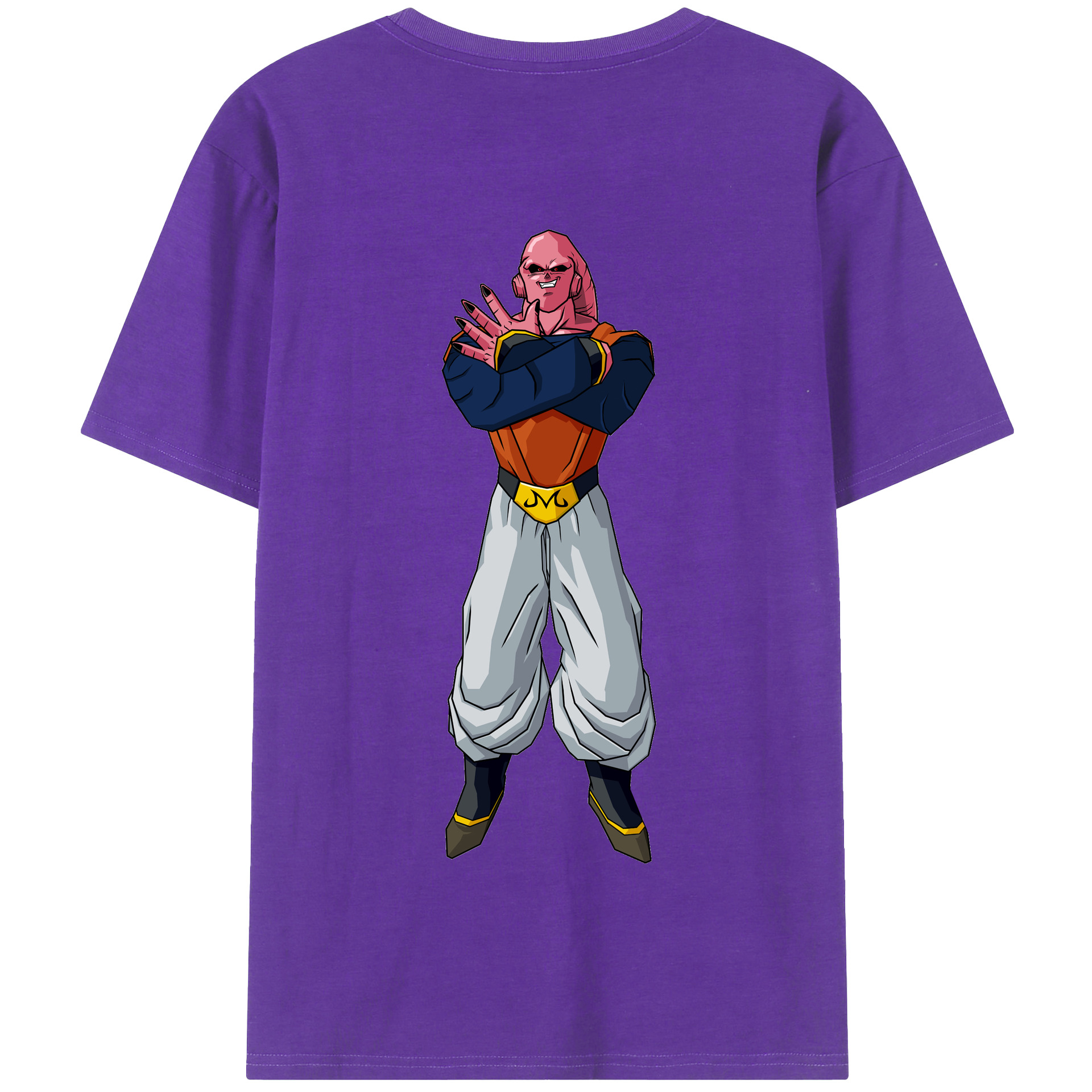 （画像用） ドラゴンボール 魔人ブウ DRAGON BALL Majin Buu 綿100％半袖Tシャツ（背面プリント）