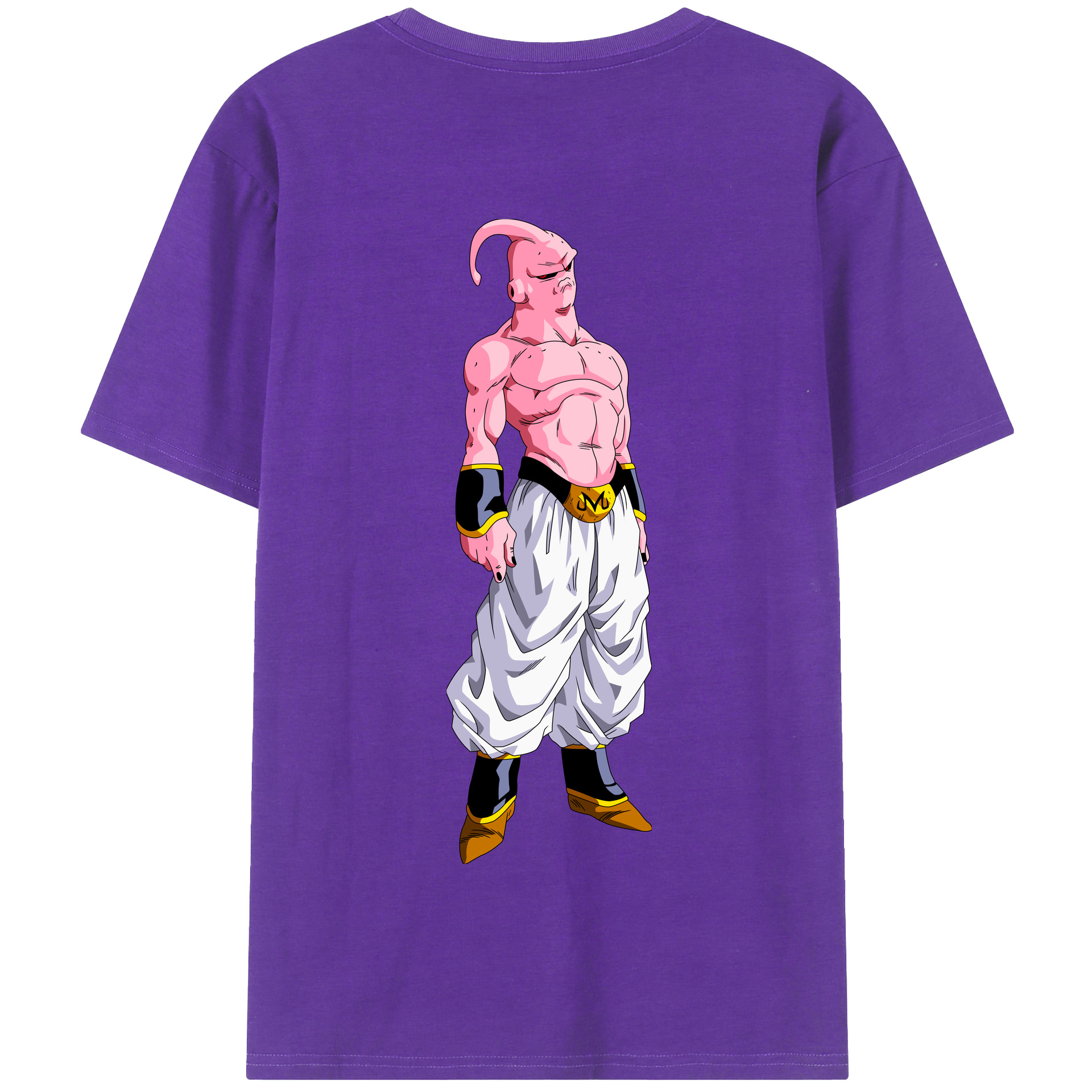 （画像用） ドラゴンボール 魔人ブウ DRAGON BALL Majin Buu 綿100％半袖Tシャツ（背面プリント）