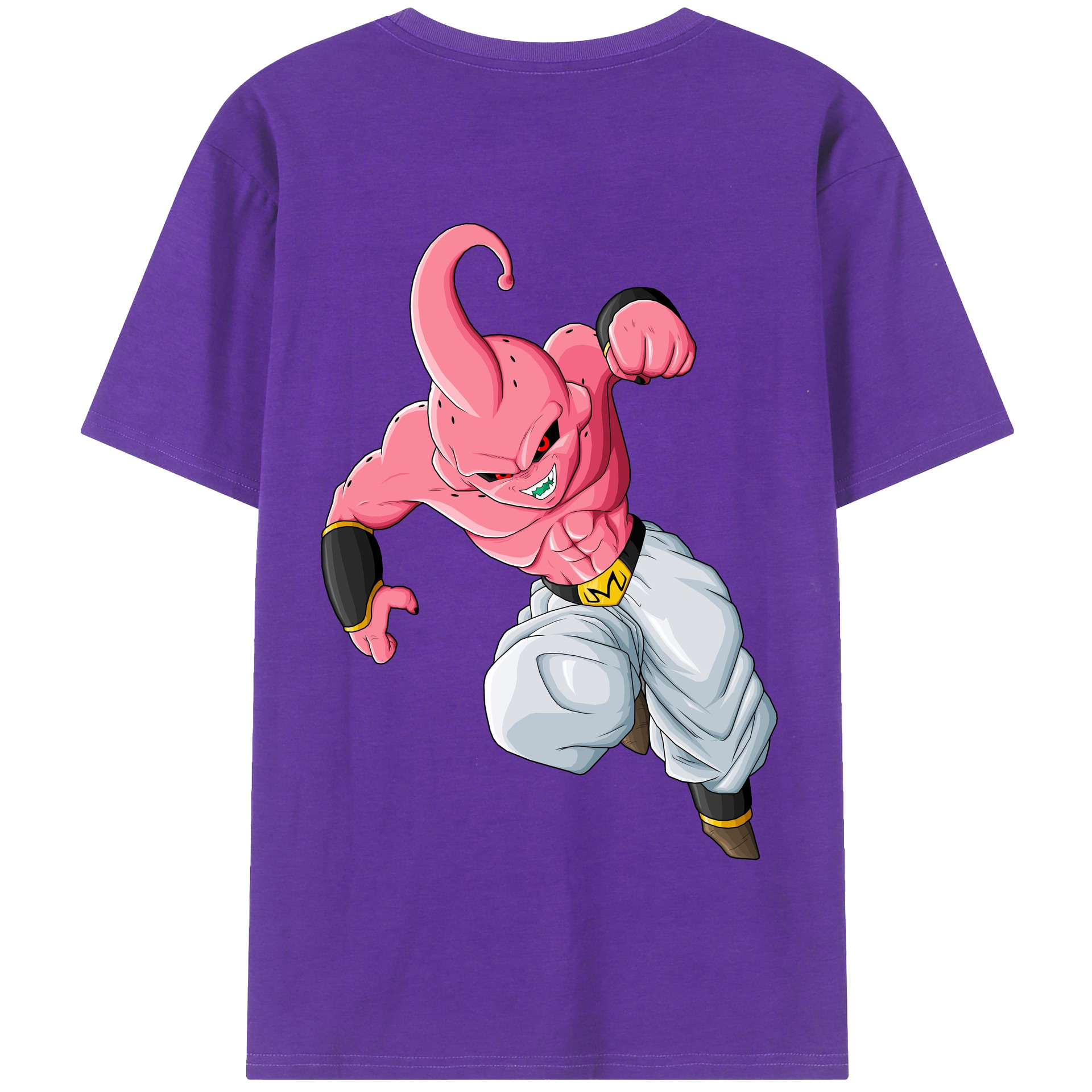 （画像用） ドラゴンボール 魔人ブウ DRAGON BALL Majin Buu 綿100％半袖Tシャツ（背面プリント）