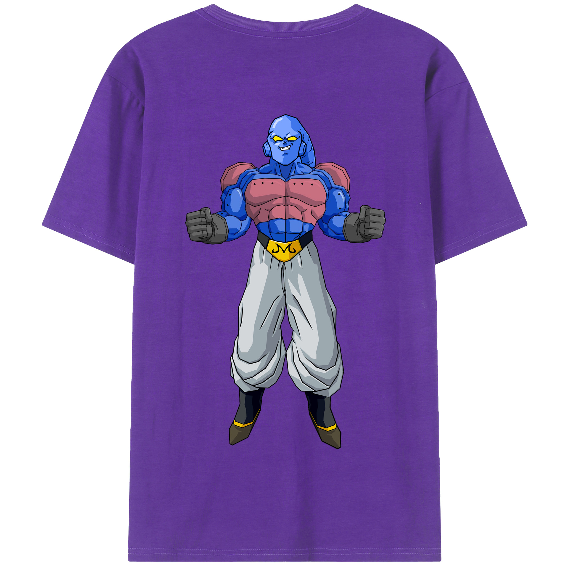 （画像用） ドラゴンボール 魔人ブウ DRAGON BALL Majin Buu 綿100％半袖Tシャツ（背面プリント）
