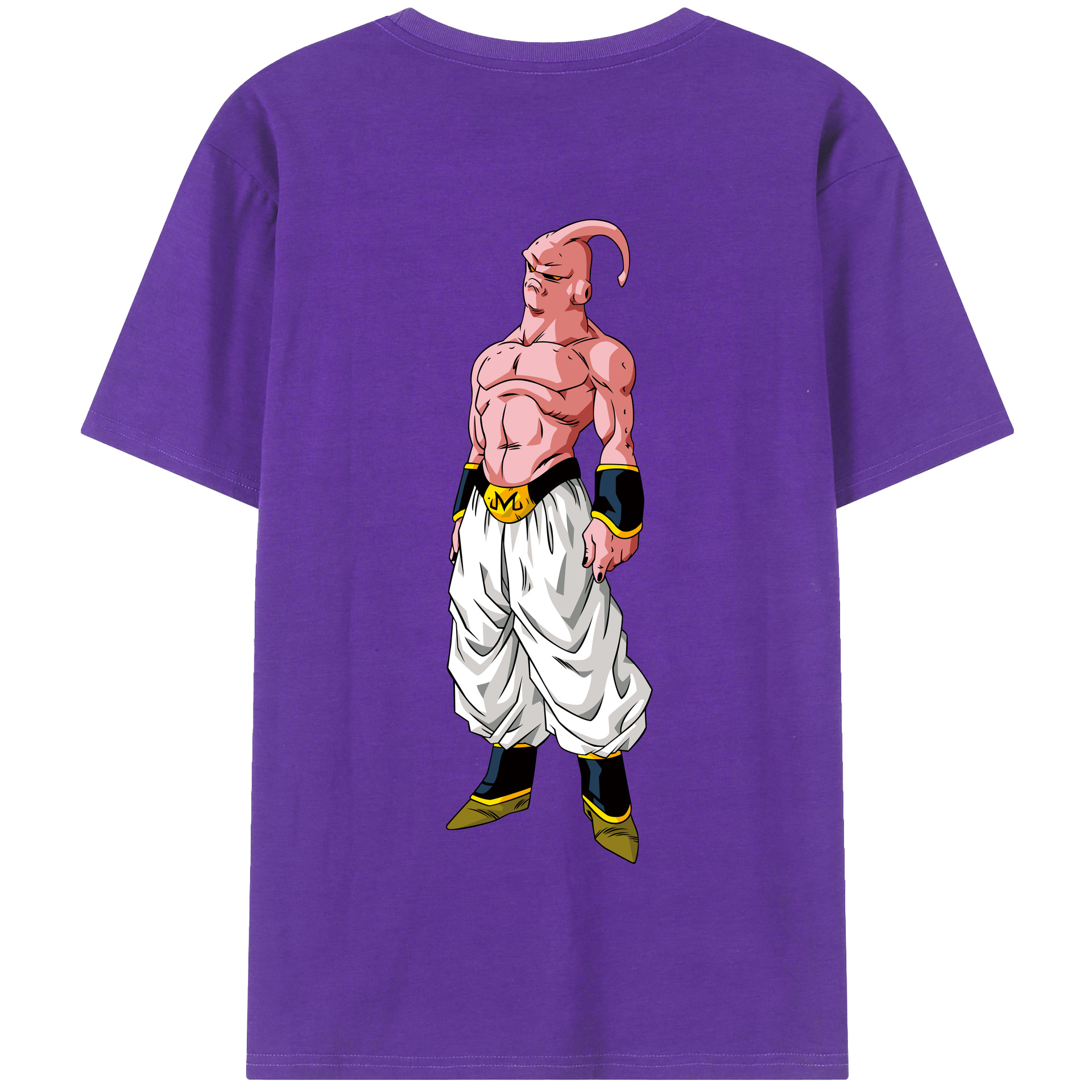 （画像用） ドラゴンボール 魔人ブウ DRAGON BALL Majin Buu 綿100％半袖Tシャツ（背面プリント）