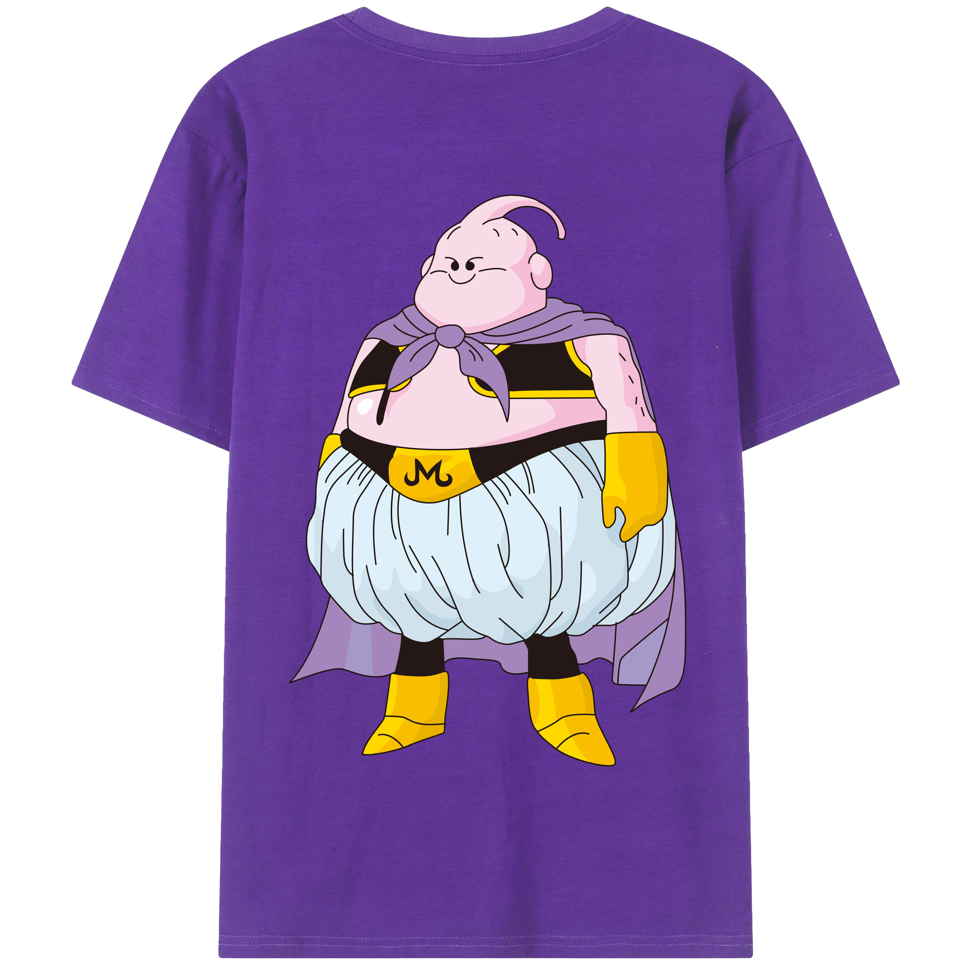（画像用） ドラゴンボール 魔人ブウ DRAGON BALL Majin Buu 綿100％半袖Tシャツ（背面プリント）