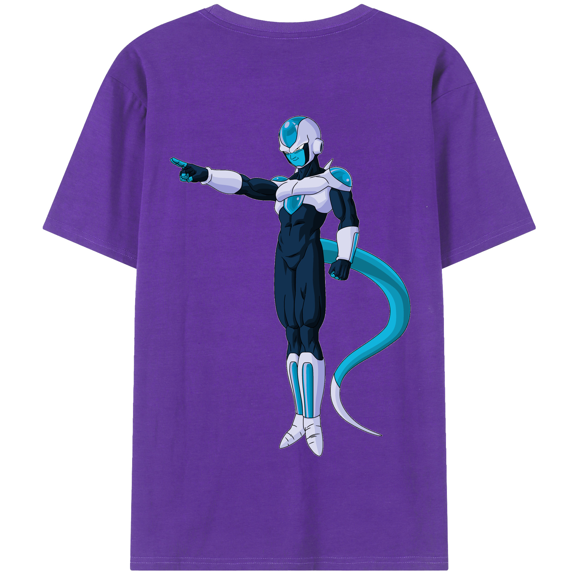 （画像用） ドラゴンボール フリーザ DRAGON BALL Frieza 綿100％半袖Tシャツ（背面プリント）