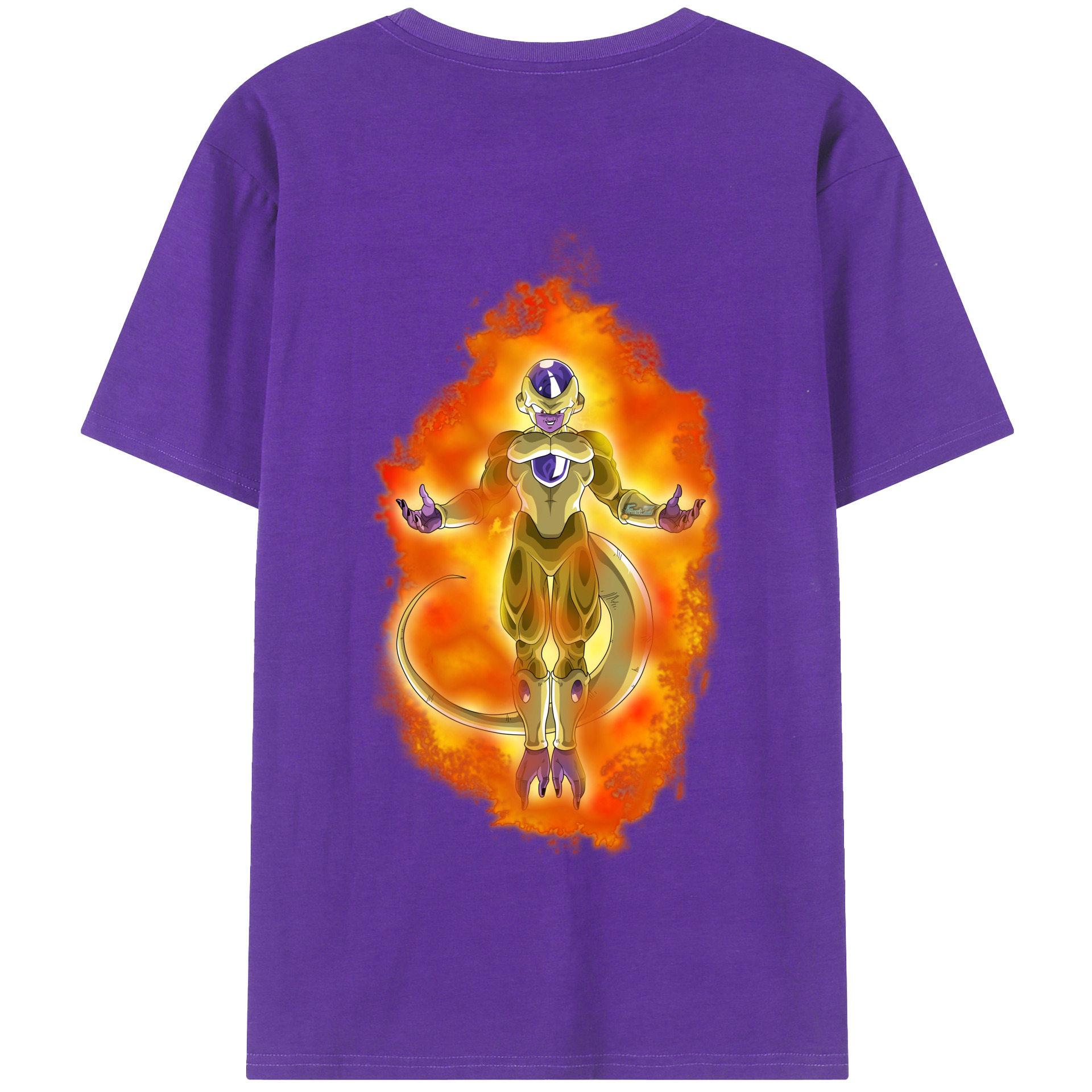 （画像用） ドラゴンボール フリーザ DRAGON BALL Frieza 綿100％半袖Tシャツ（背面プリント）