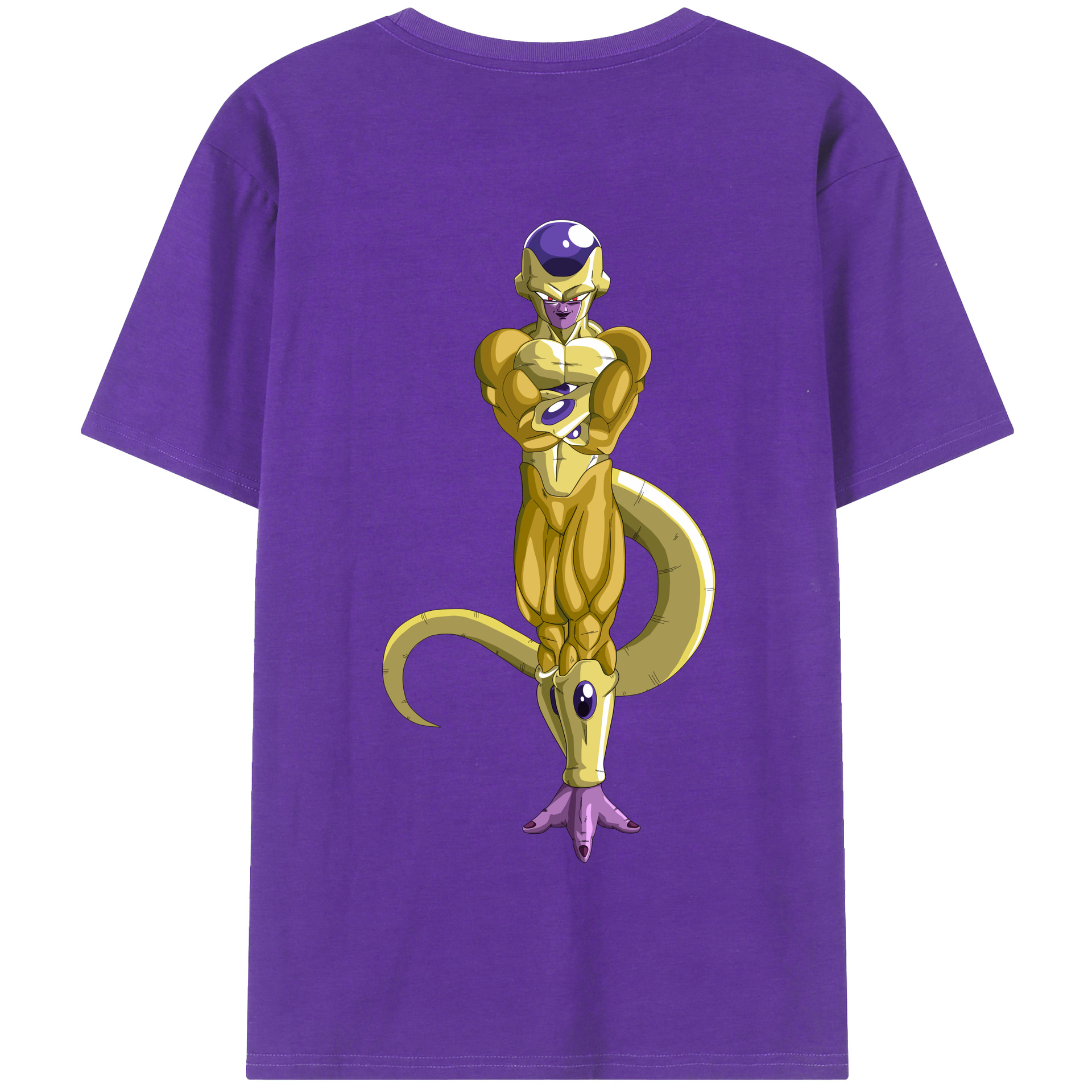 （画像用） ドラゴンボール フリーザ DRAGON BALL Frieza 綿100％半袖Tシャツ（背面プリント）