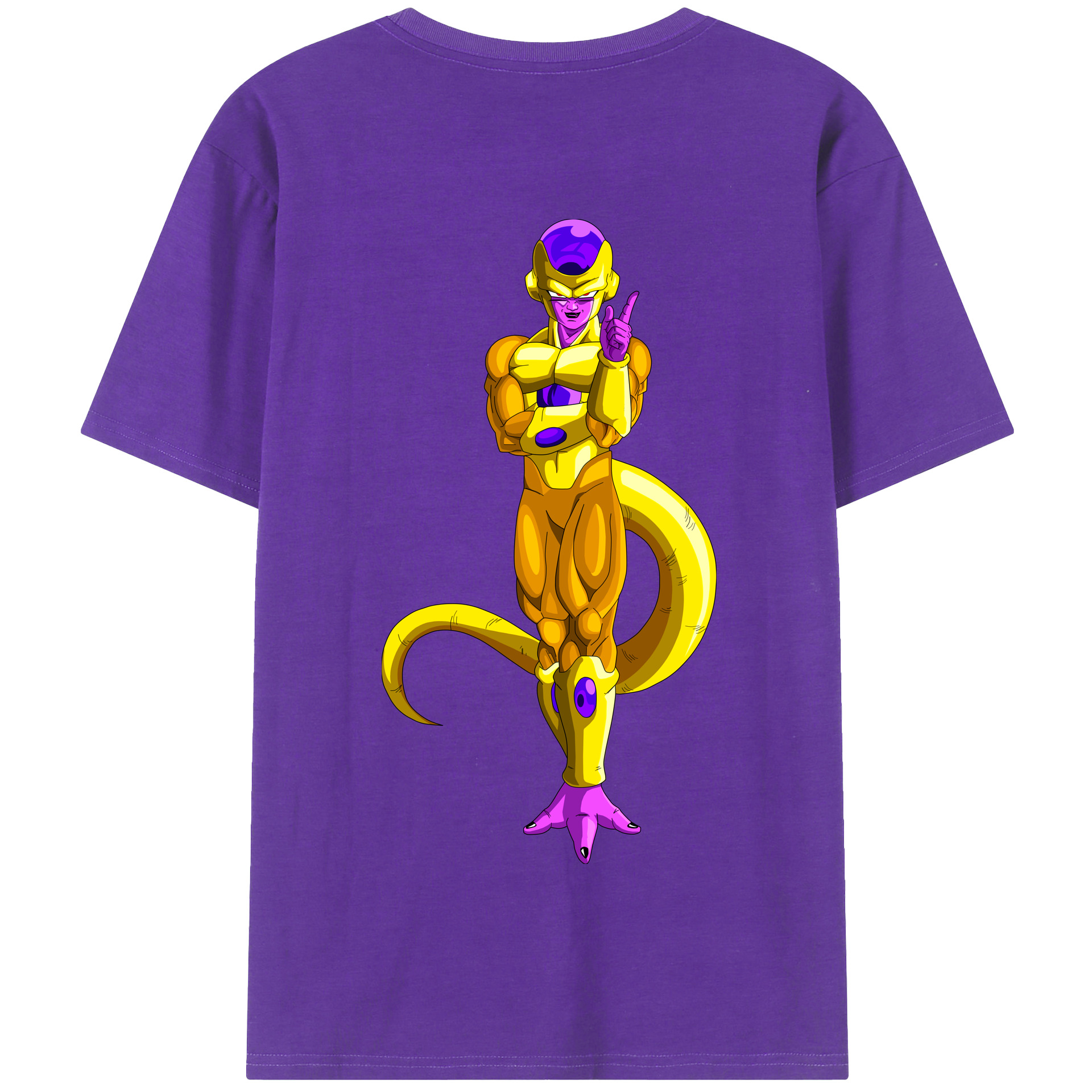 （画像用） ドラゴンボール フリーザ DRAGON BALL Frieza 綿100％半袖Tシャツ（背面プリント）