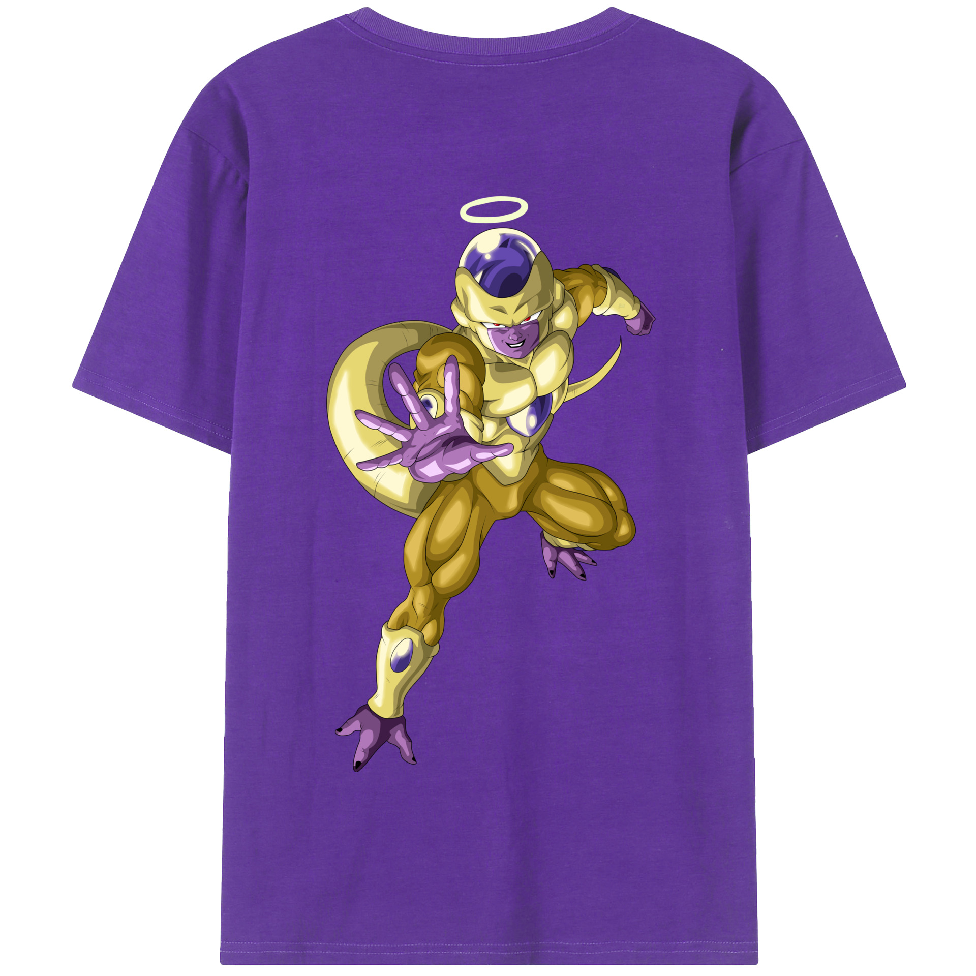 （画像用） ドラゴンボール フリーザ DRAGON BALL Frieza 綿100％半袖Tシャツ（背面プリント）