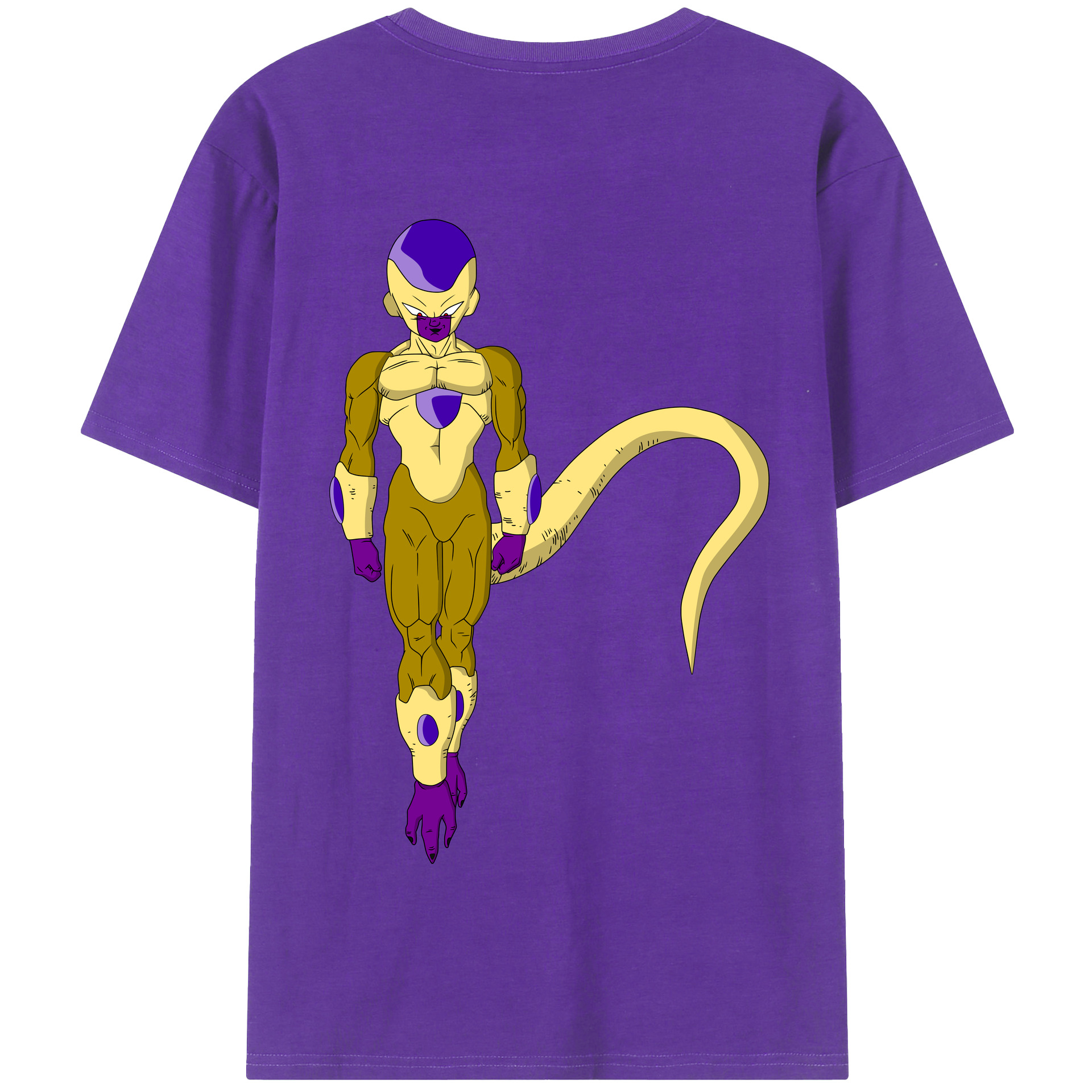 （画像用） ドラゴンボール フリーザ DRAGON BALL Frieza 綿100％半袖Tシャツ（背面プリント）
