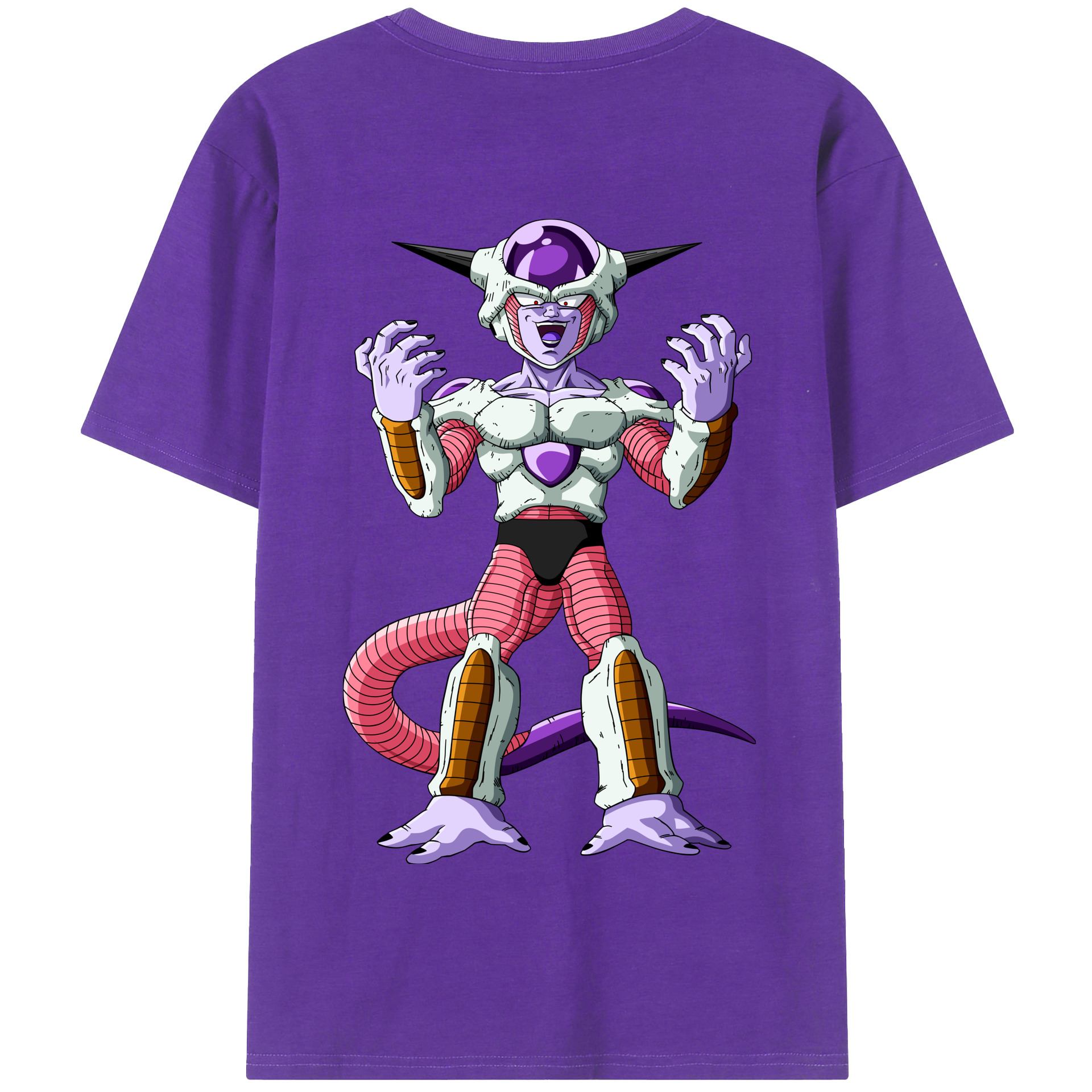（画像用） ドラゴンボール フリーザ DRAGON BALL Frieza 綿100％半袖Tシャツ（背面プリント）
