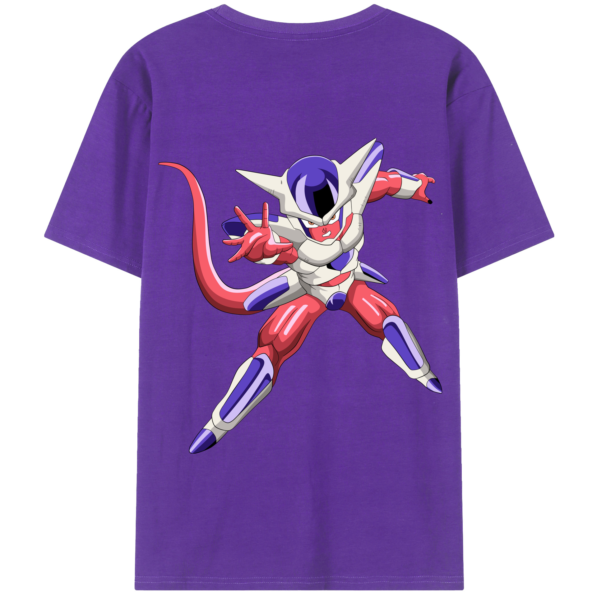 （画像用） ドラゴンボール フリーザ DRAGON BALL Frieza 綿100％半袖Tシャツ（背面プリント）