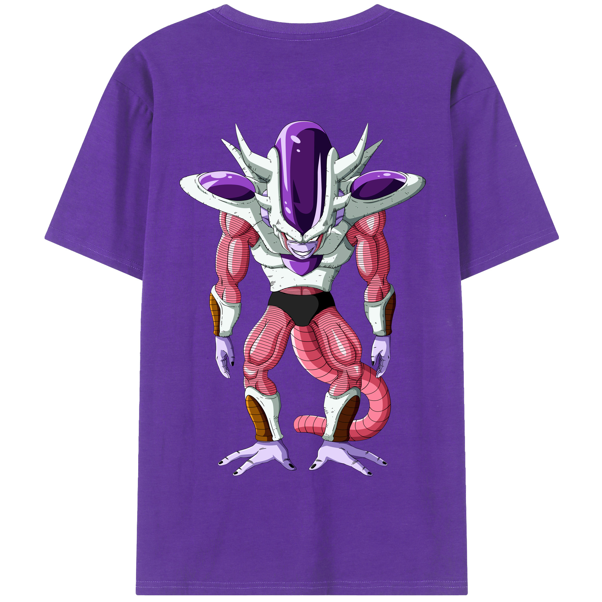 （画像用） ドラゴンボール フリーザ DRAGON BALL Frieza 綿100％半袖Tシャツ（背面プリント）