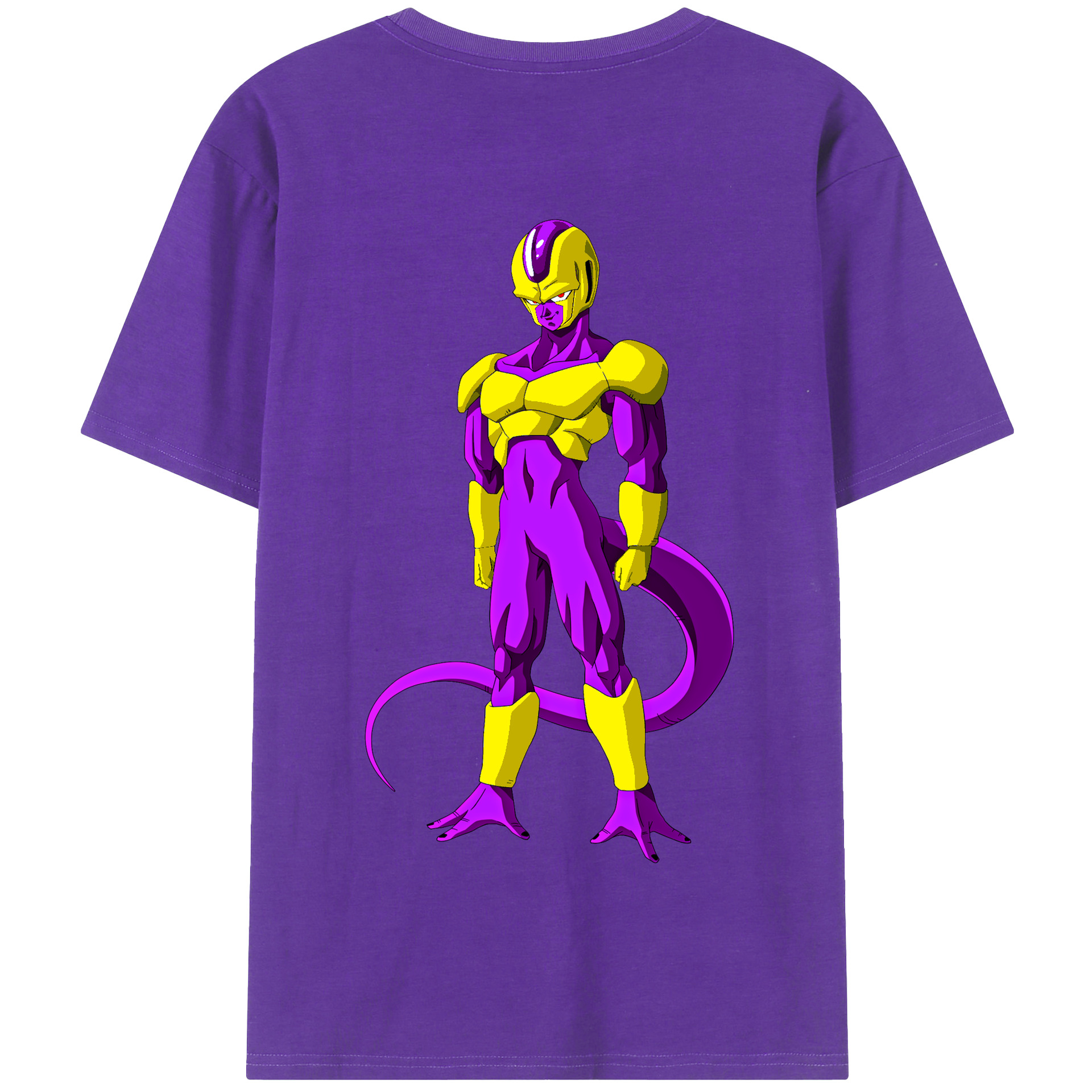 （画像用） ドラゴンボール フリーザ DRAGON BALL Frieza 綿100％半袖Tシャツ（背面プリント）