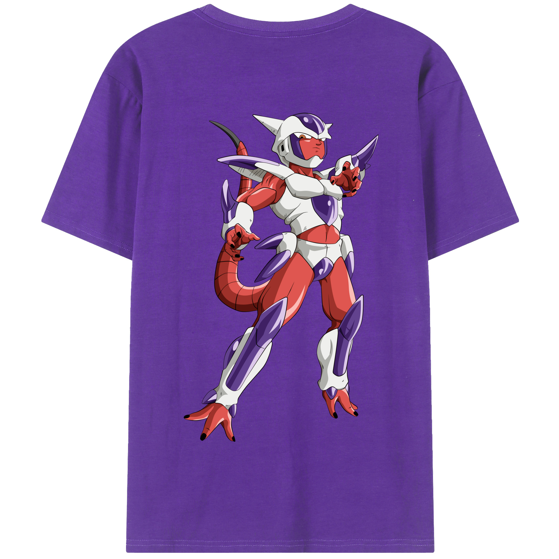 （画像用） ドラゴンボール フリーザ DRAGON BALL Frieza 綿100％半袖Tシャツ（背面プリント）