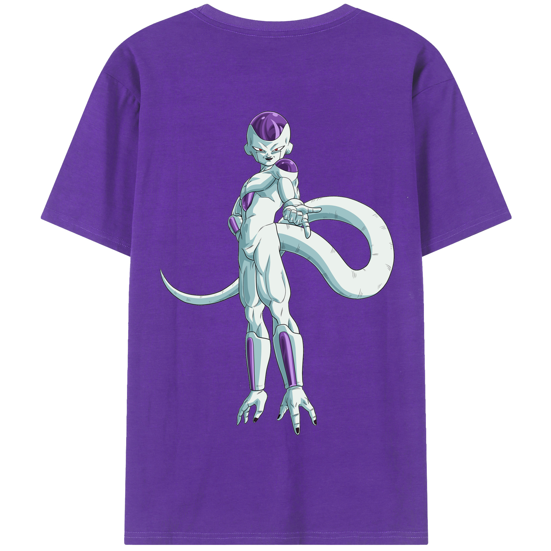 （画像用） ドラゴンボール フリーザ DRAGON BALL Frieza 綿100％半袖Tシャツ（背面プリント）