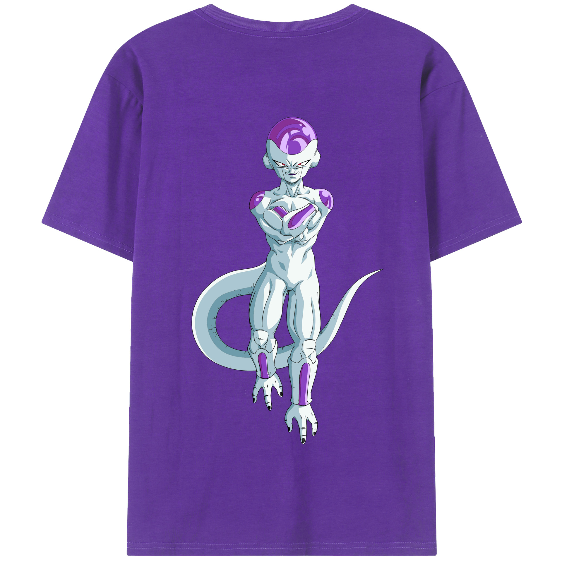 （画像用） ドラゴンボール フリーザ DRAGON BALL Frieza 綿100％半袖Tシャツ（背面プリント）